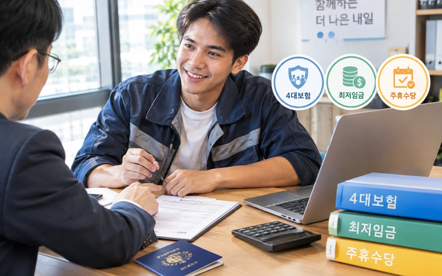 외국인 직원도 4대보험 들어야 하나요? 최저임금·주휴수당 총정리