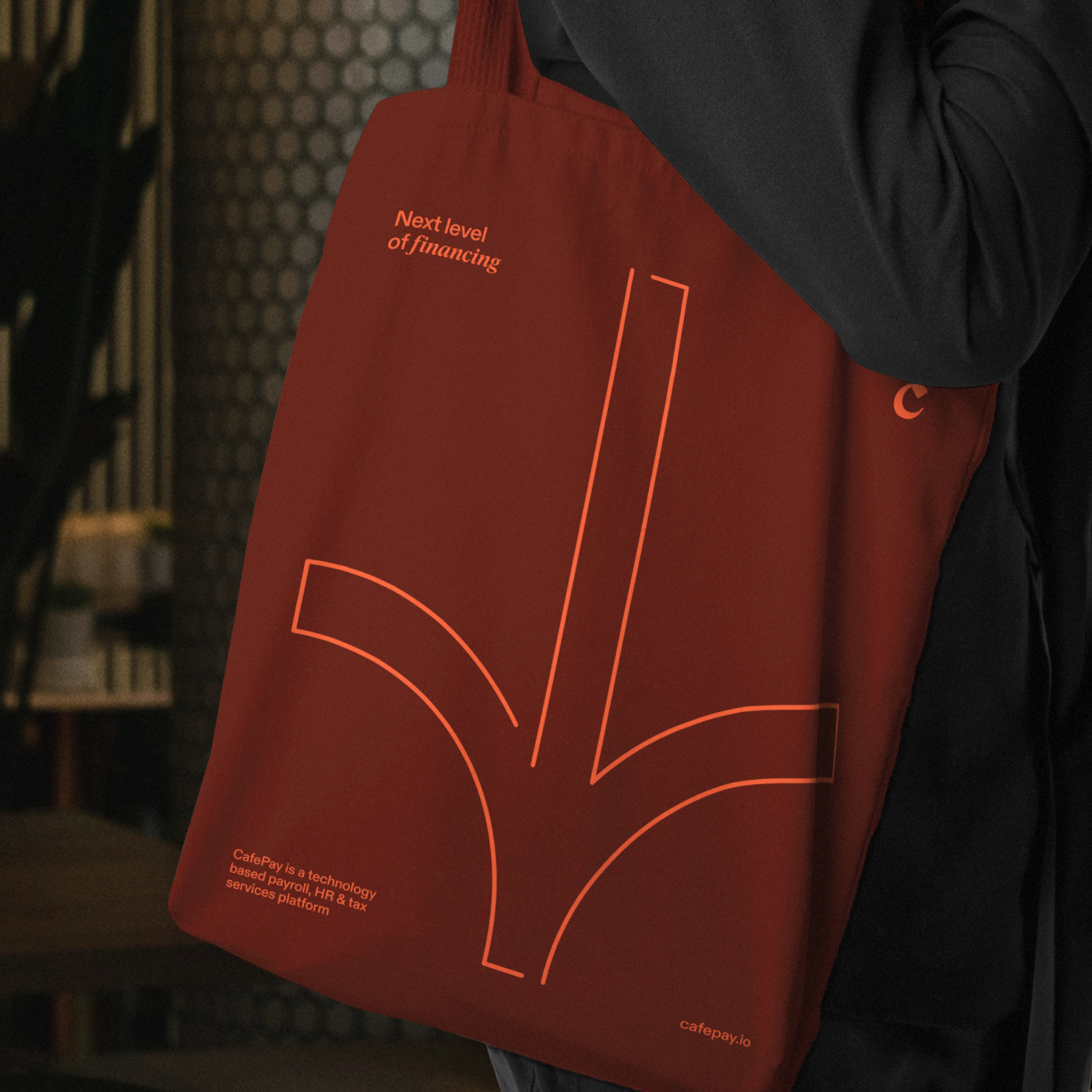 CafePay Tote Bag Merch - Clay
