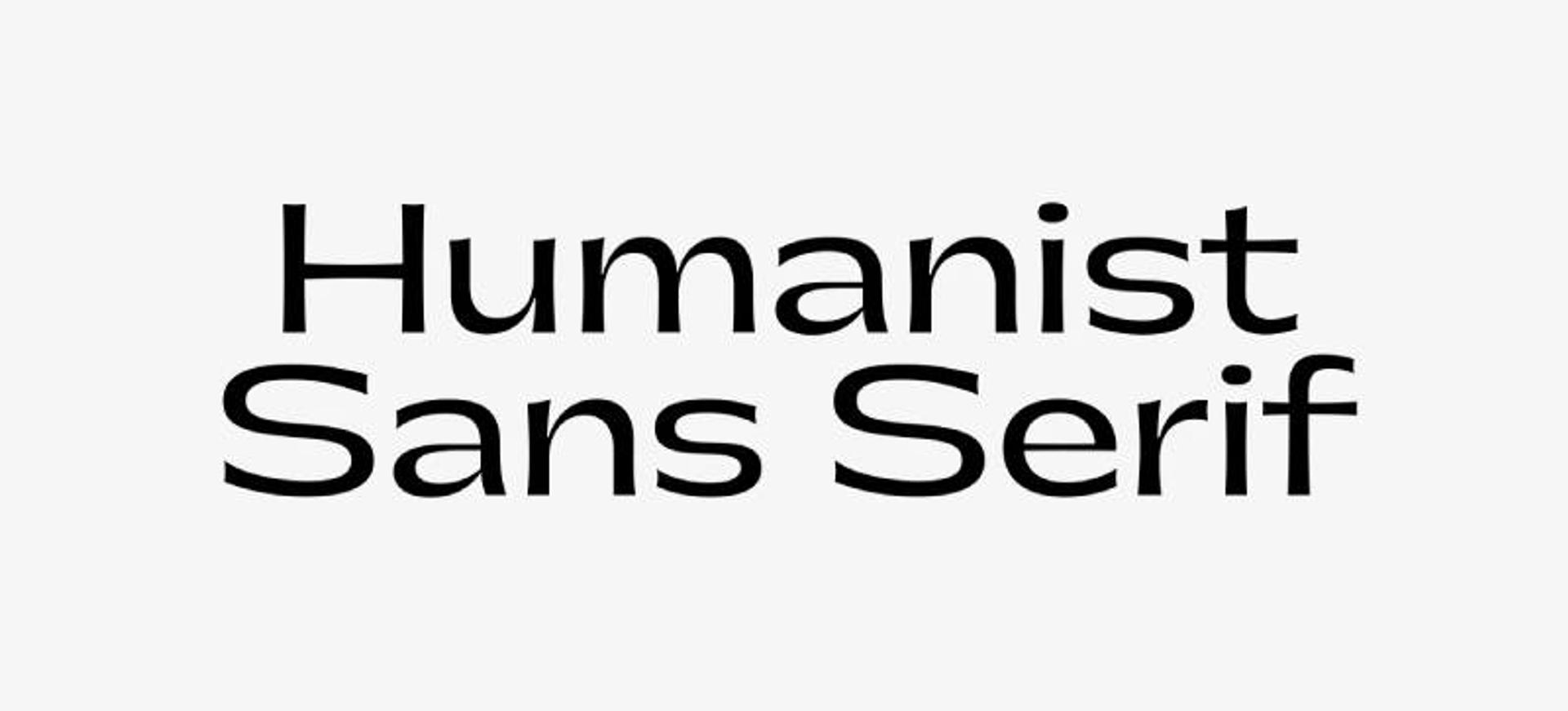 humanist sans serif