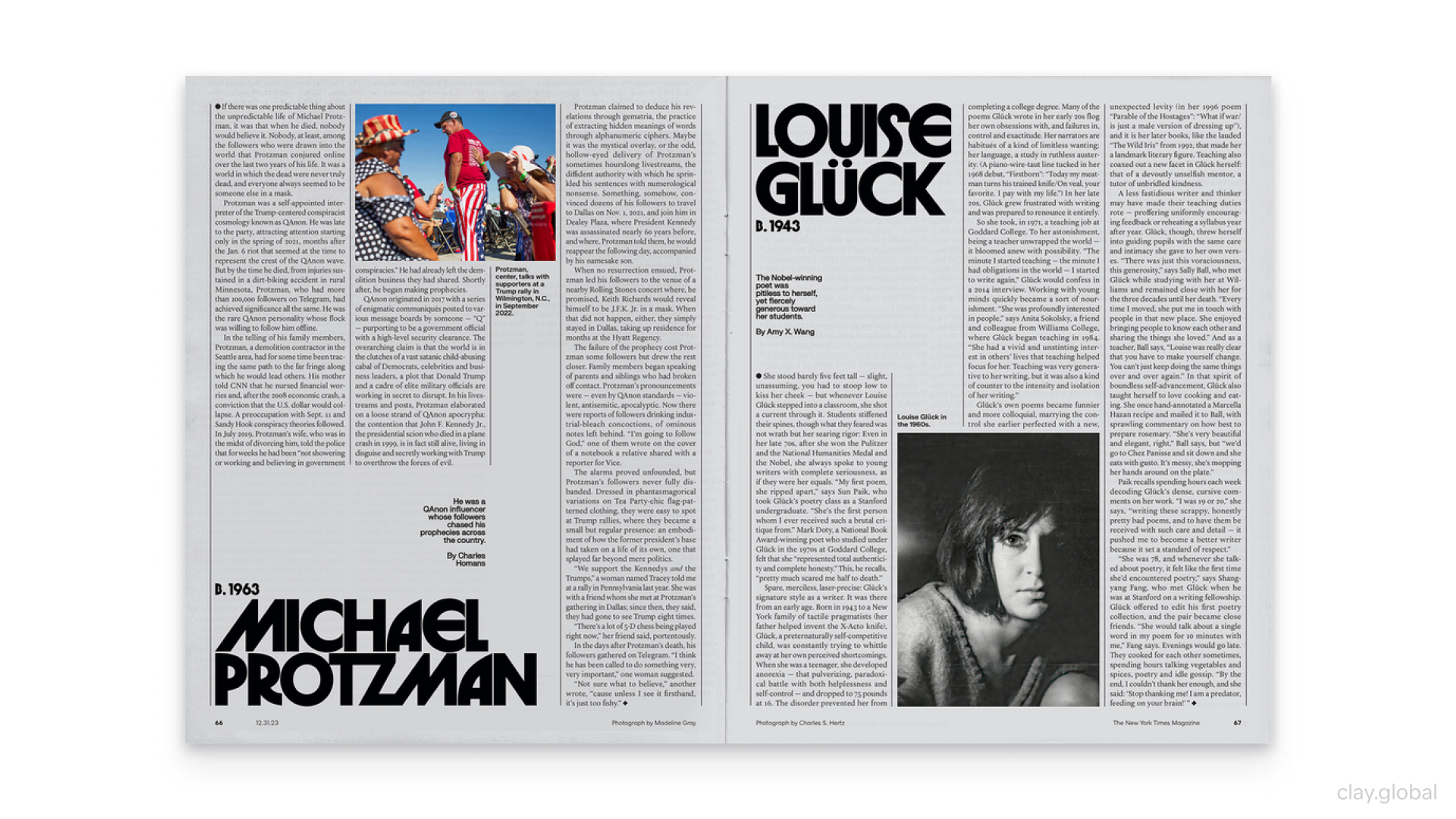 Modern magazine layout