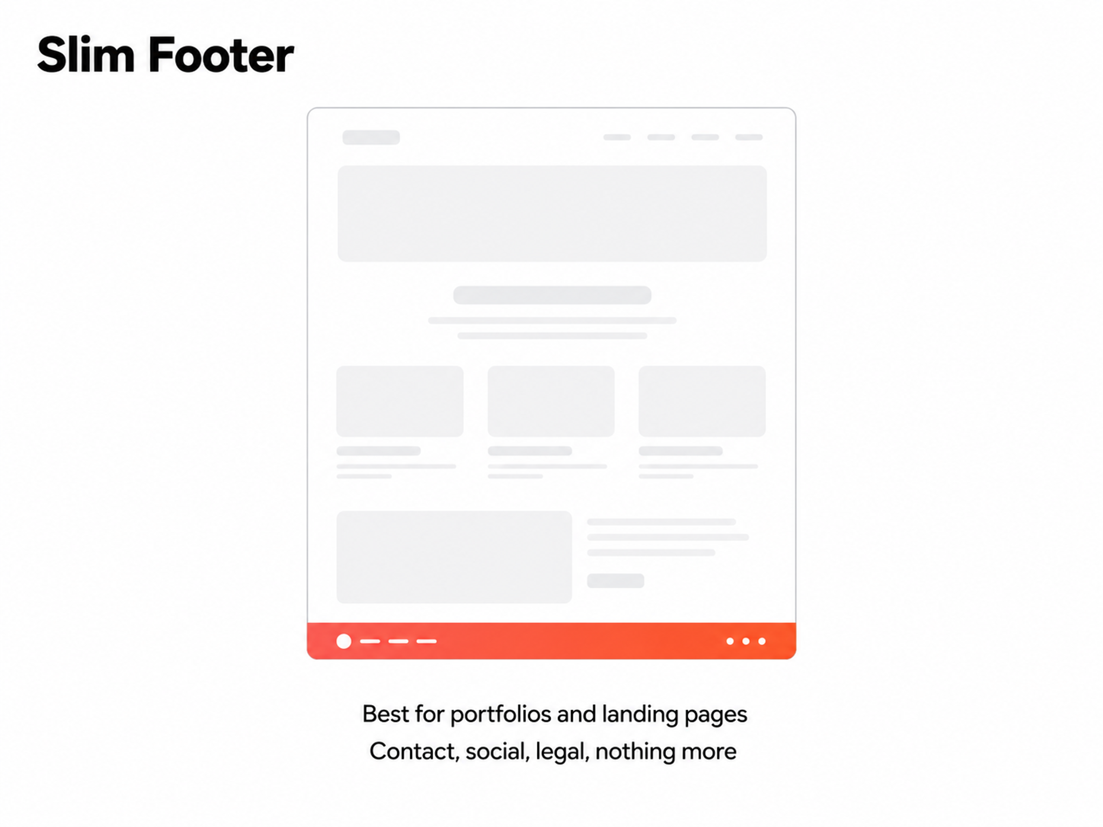Slim Footer