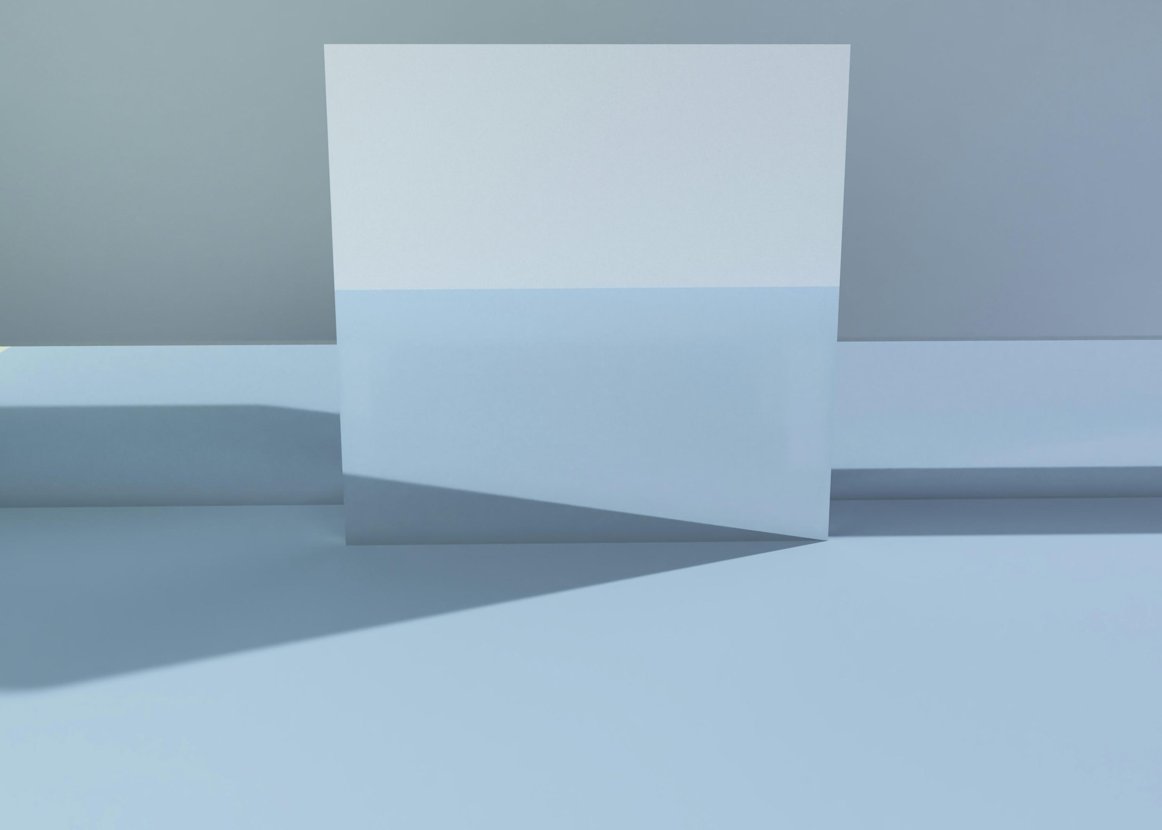 a white square object