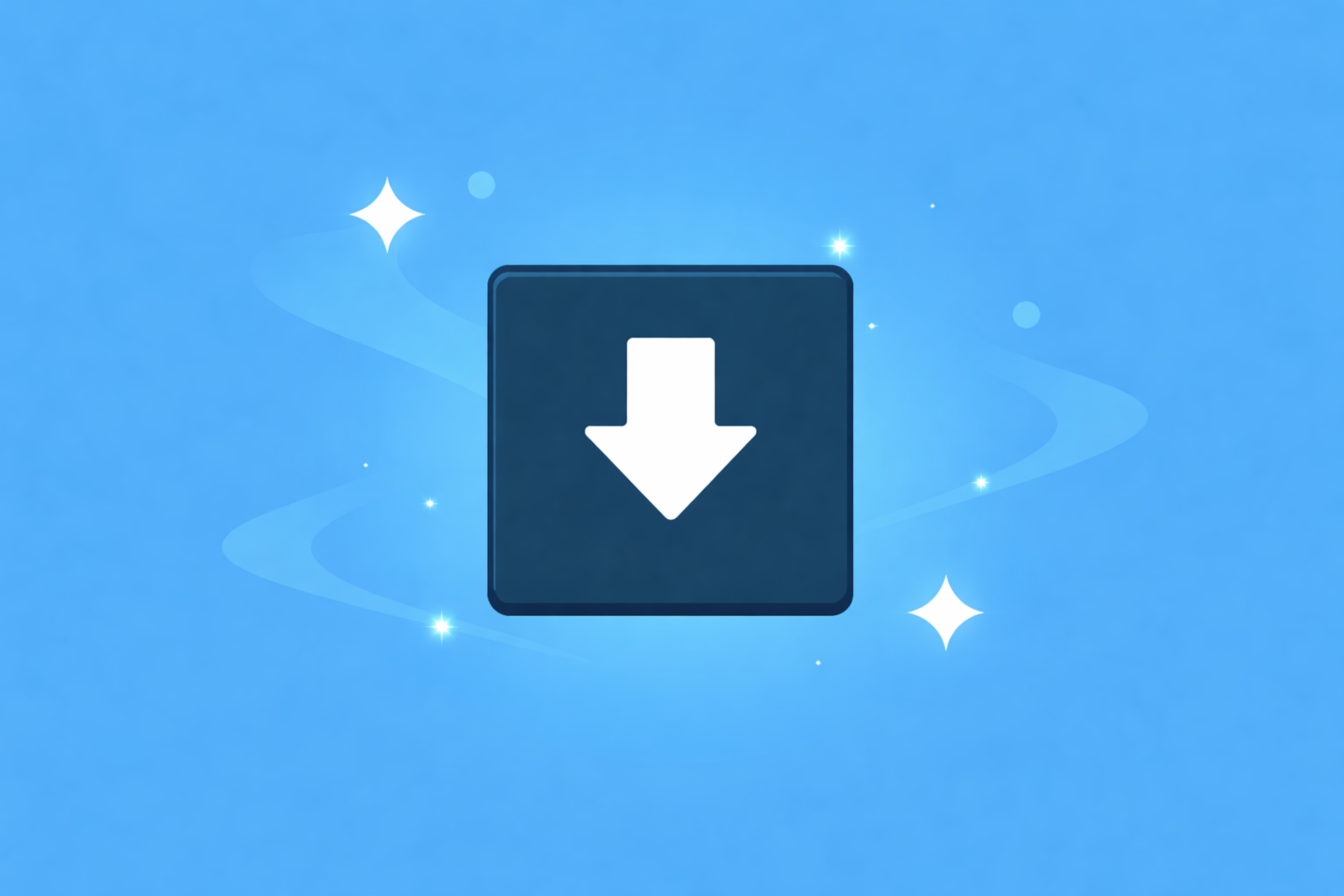 Arrow on a blue background