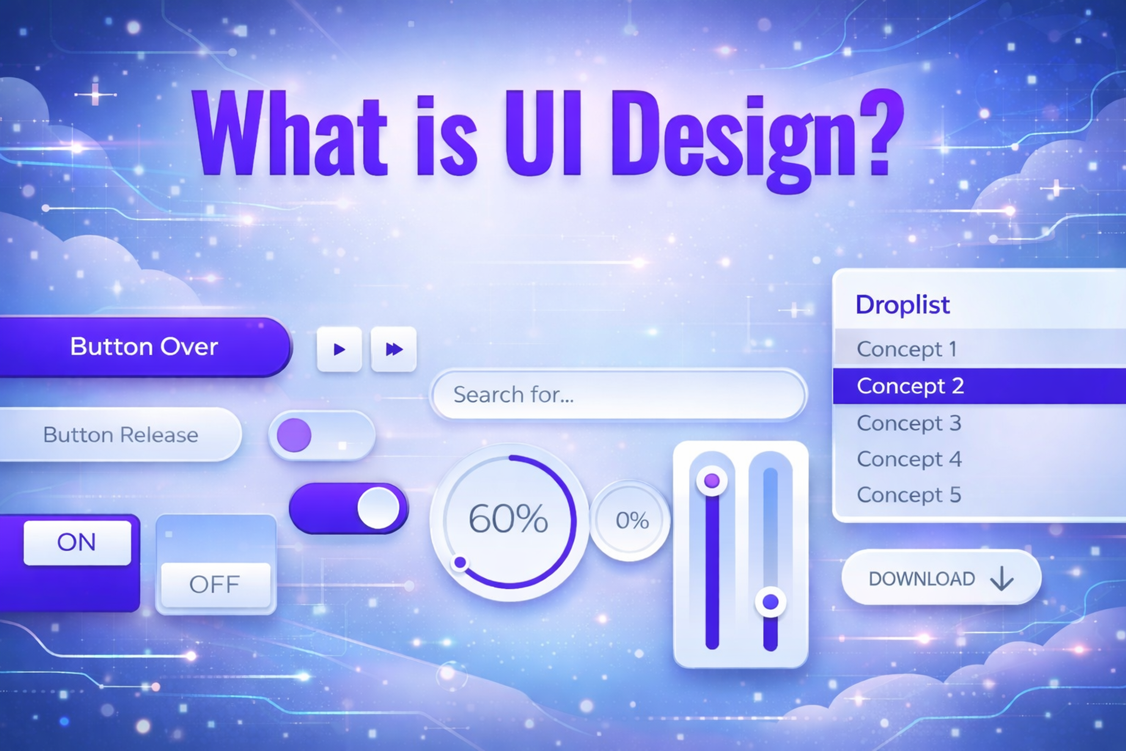 A colorful UI design