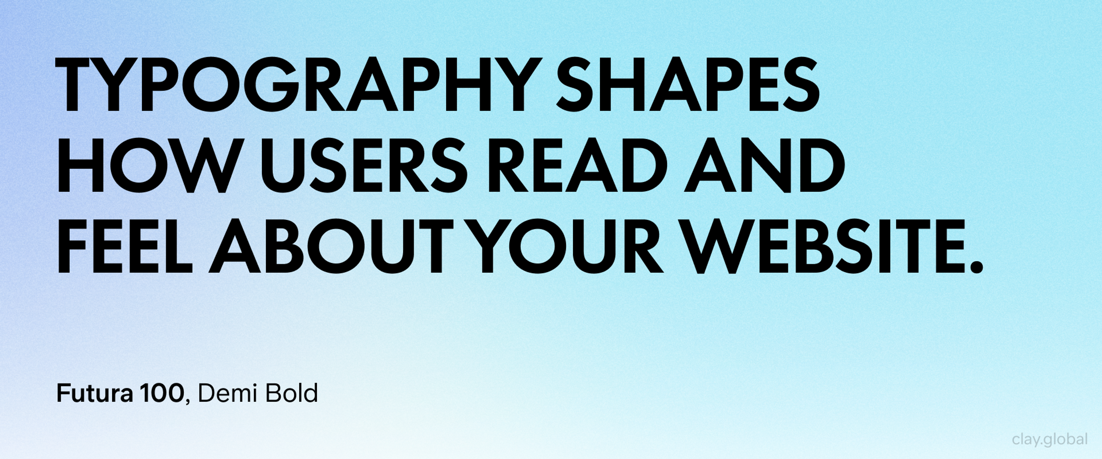 Oversized Typography Example