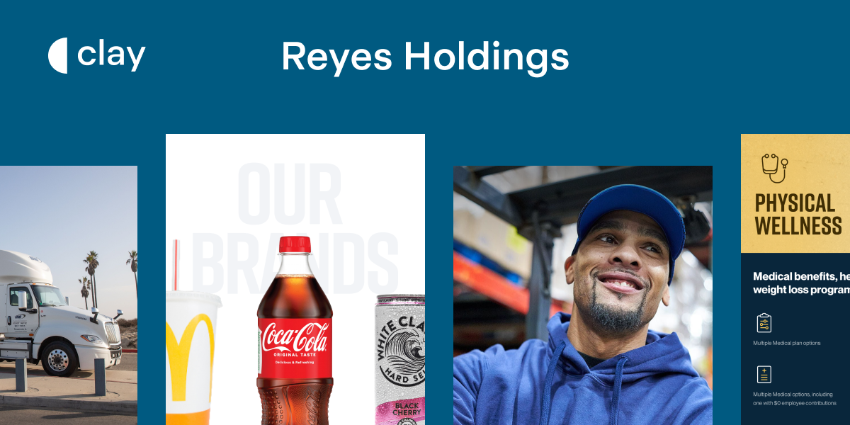 Reyes Holdings website design | Clay