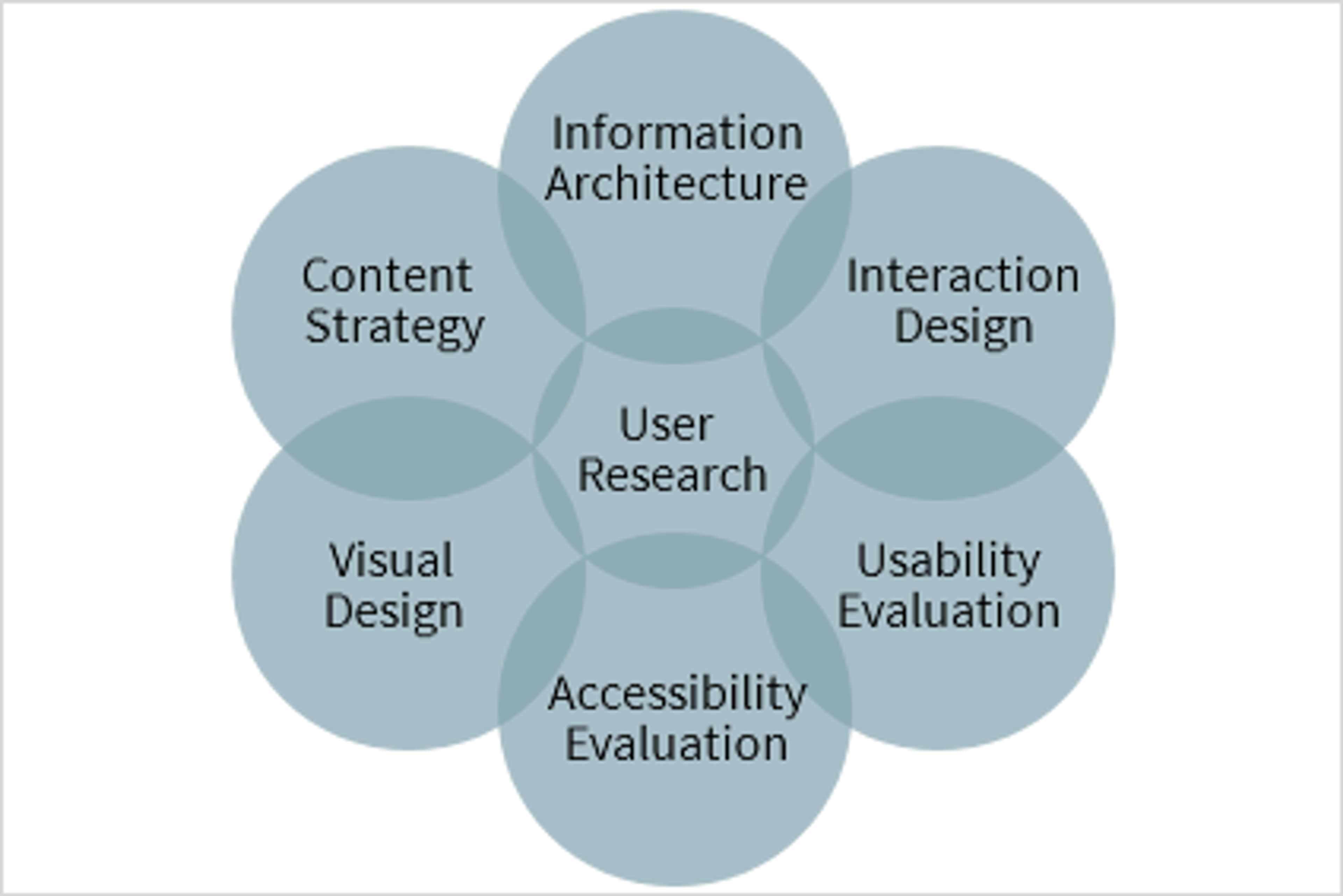 Typical UX disciplines