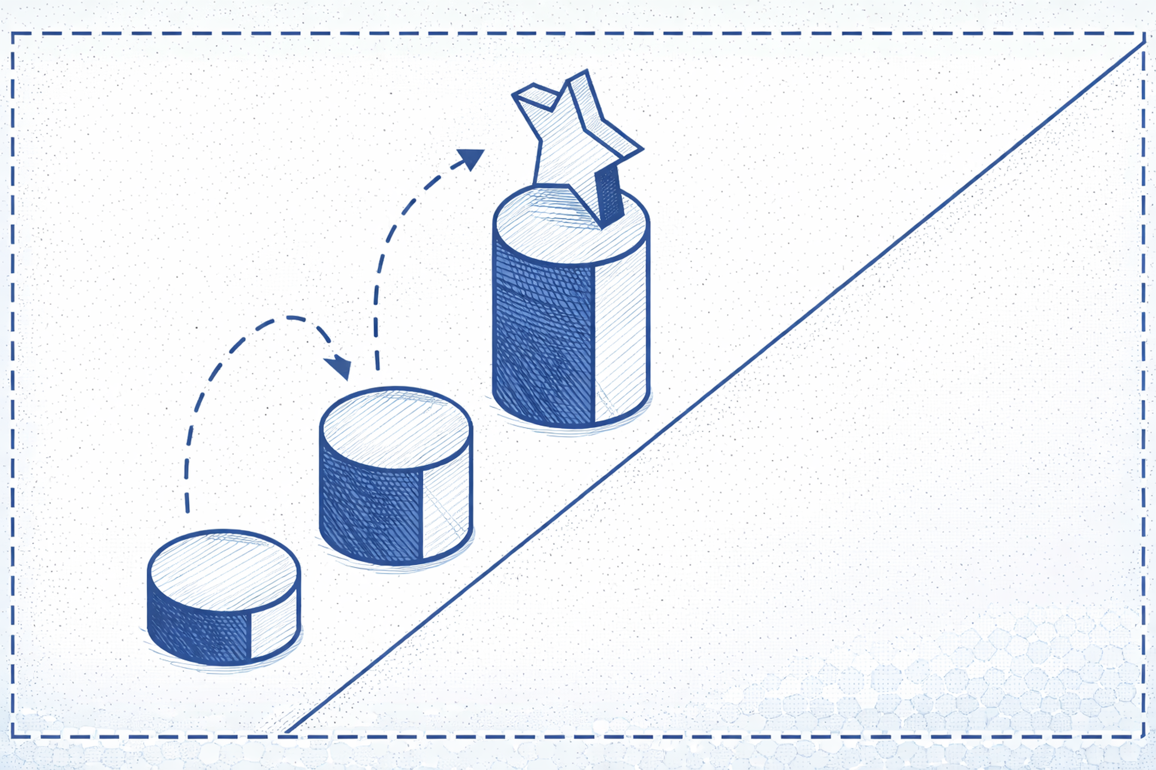 Step-by-step progress toward success