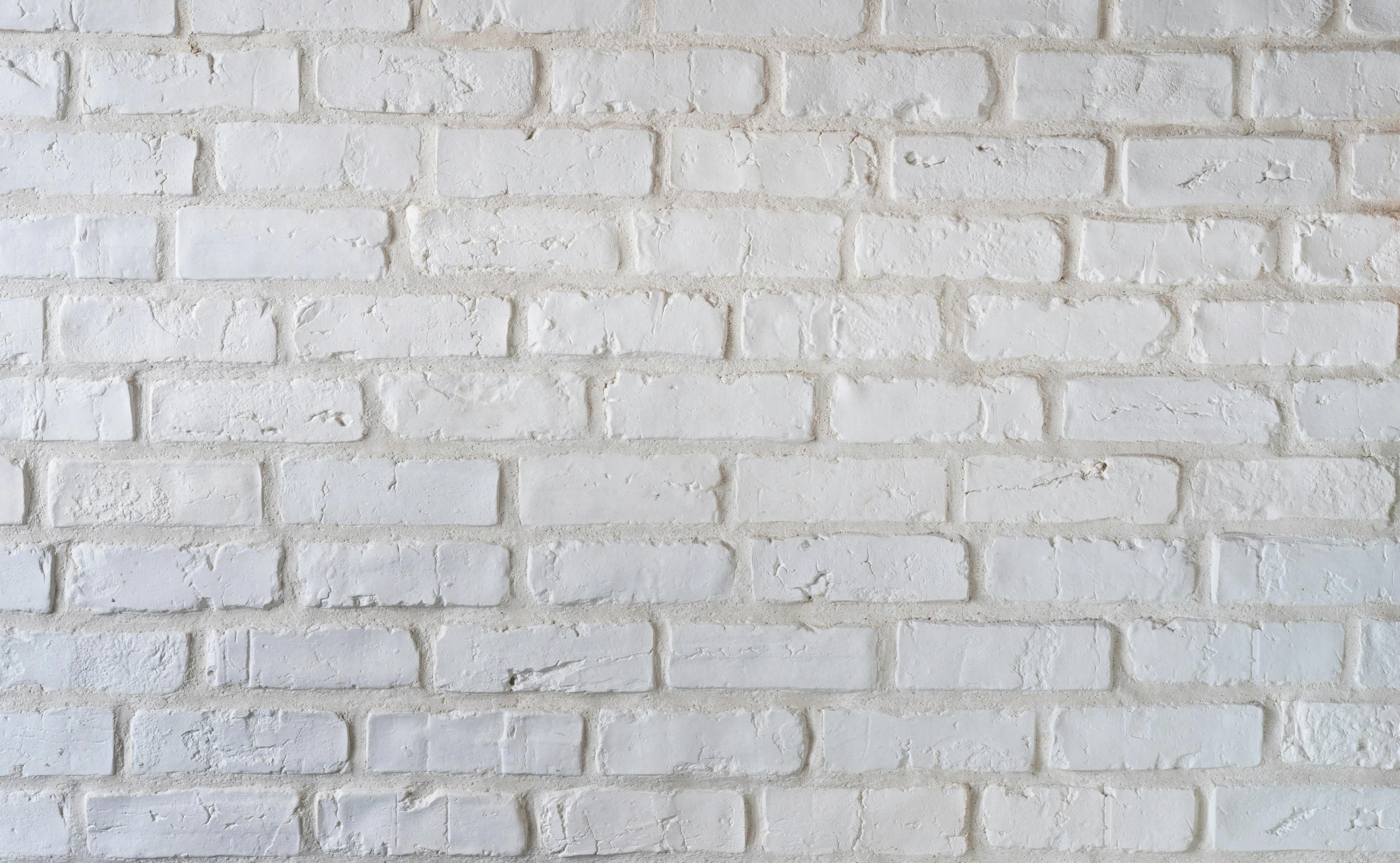 white brick wall