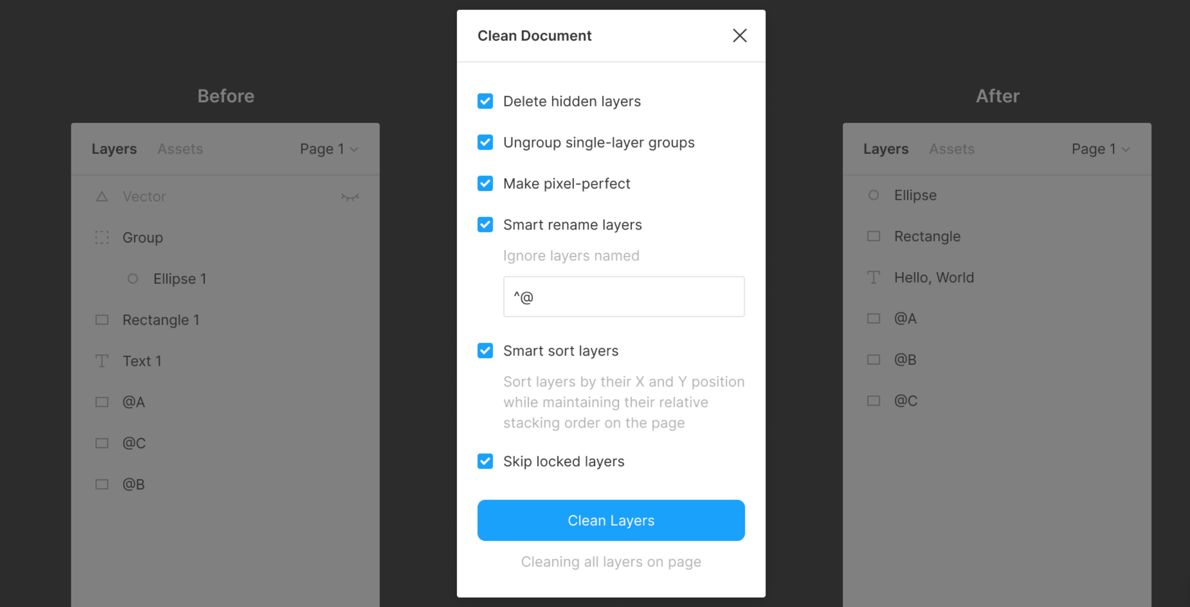 Clean Document Figma Plugin