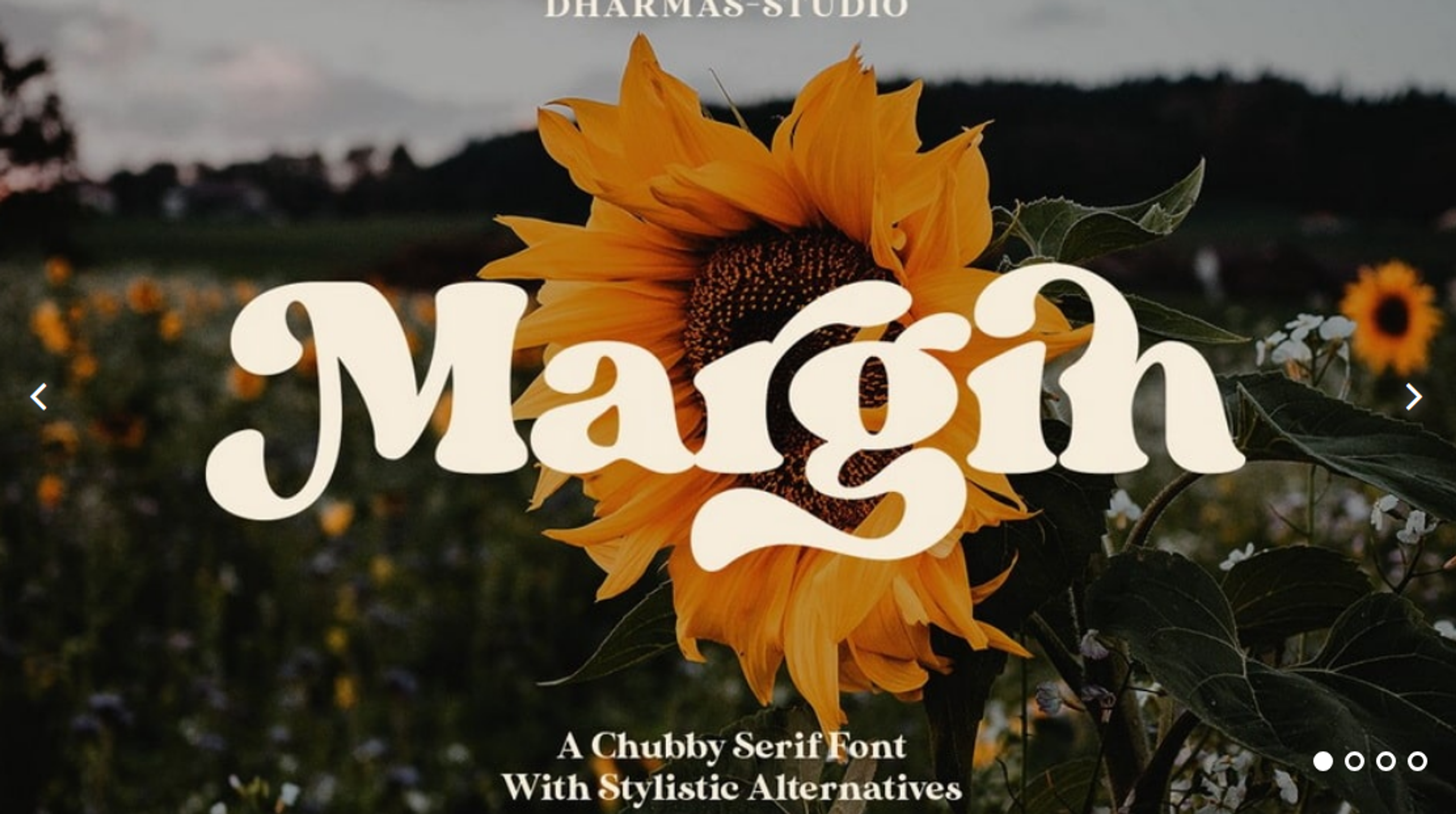 Display font example