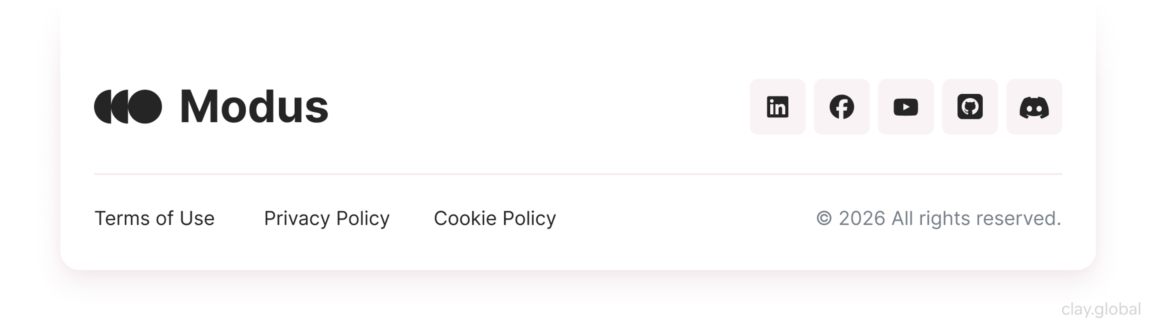 Utility Footer Example