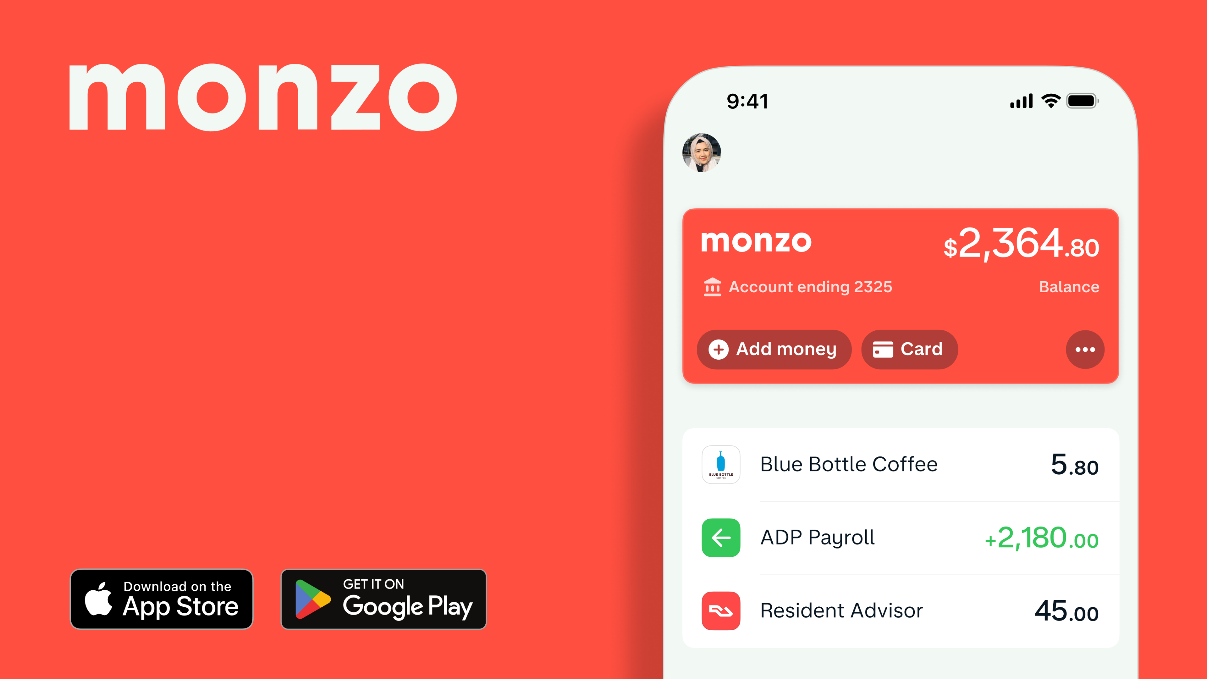 Monzo card