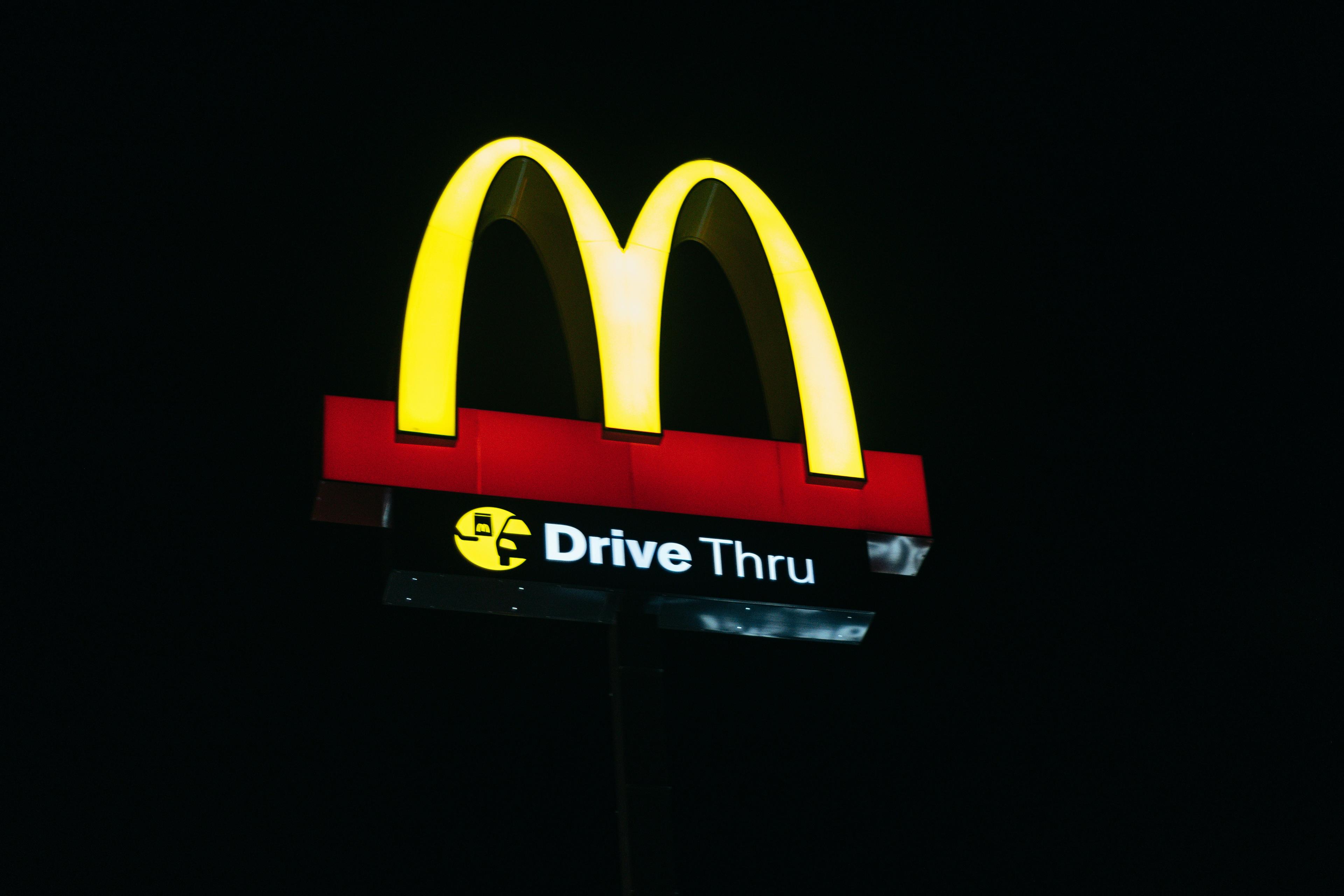 Mc Donalds Drive Thru Sign