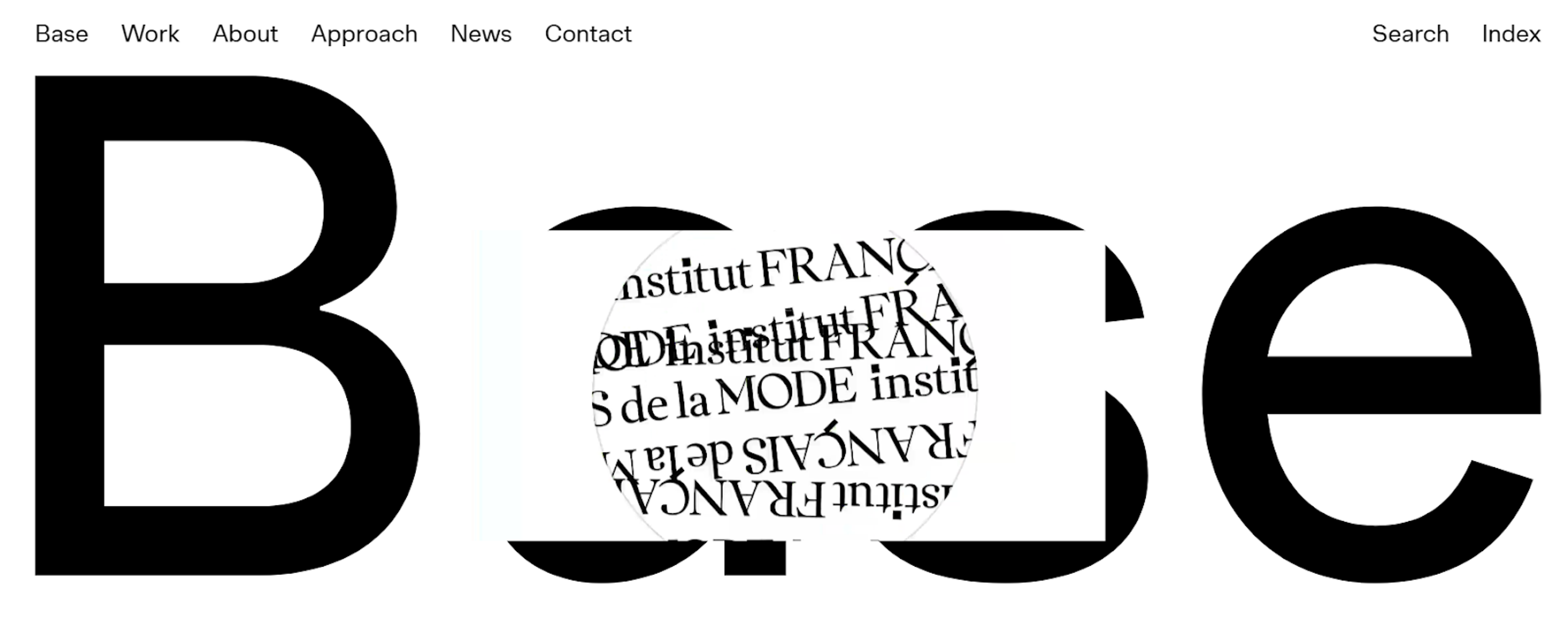 Screen from Base design agency