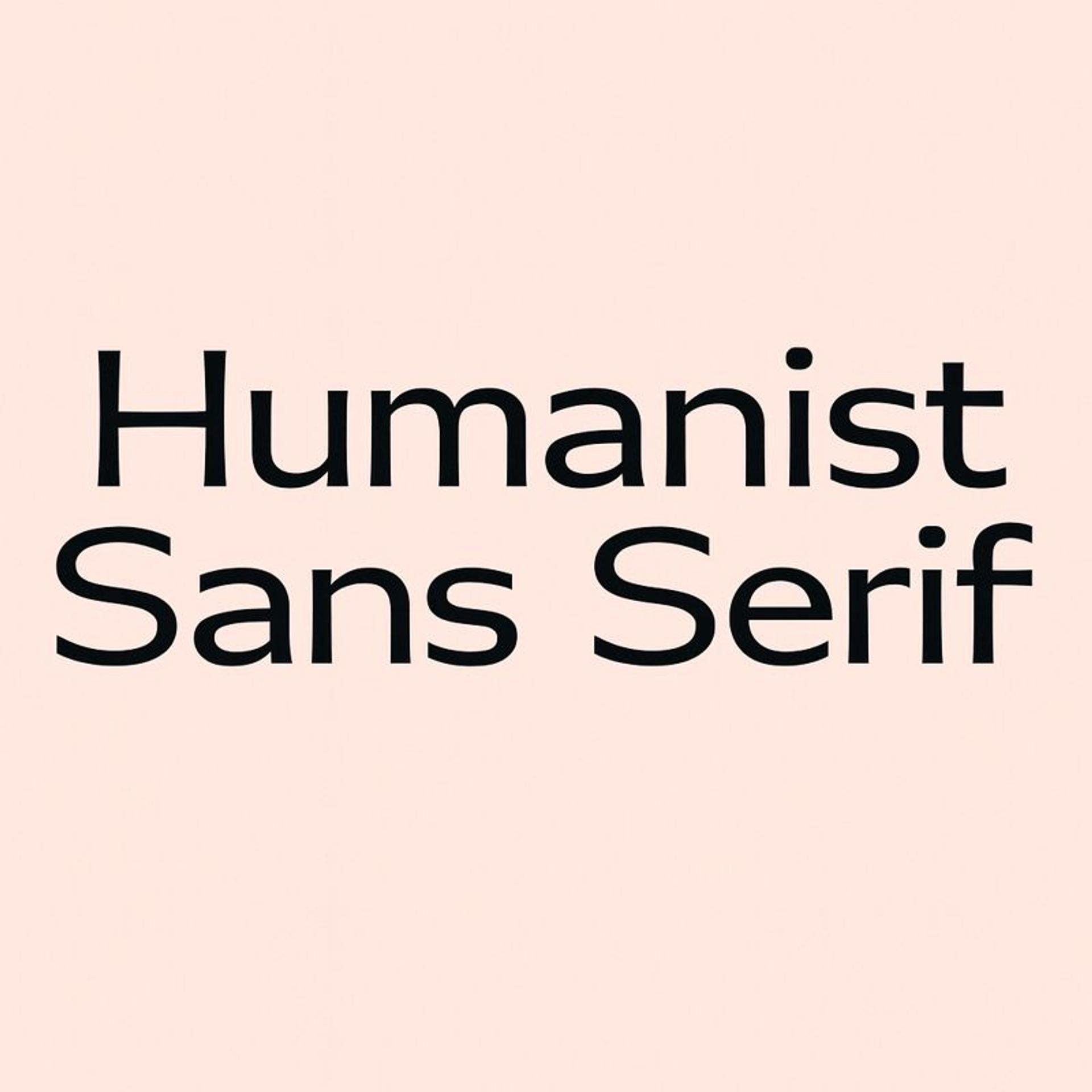 humanist sans serif