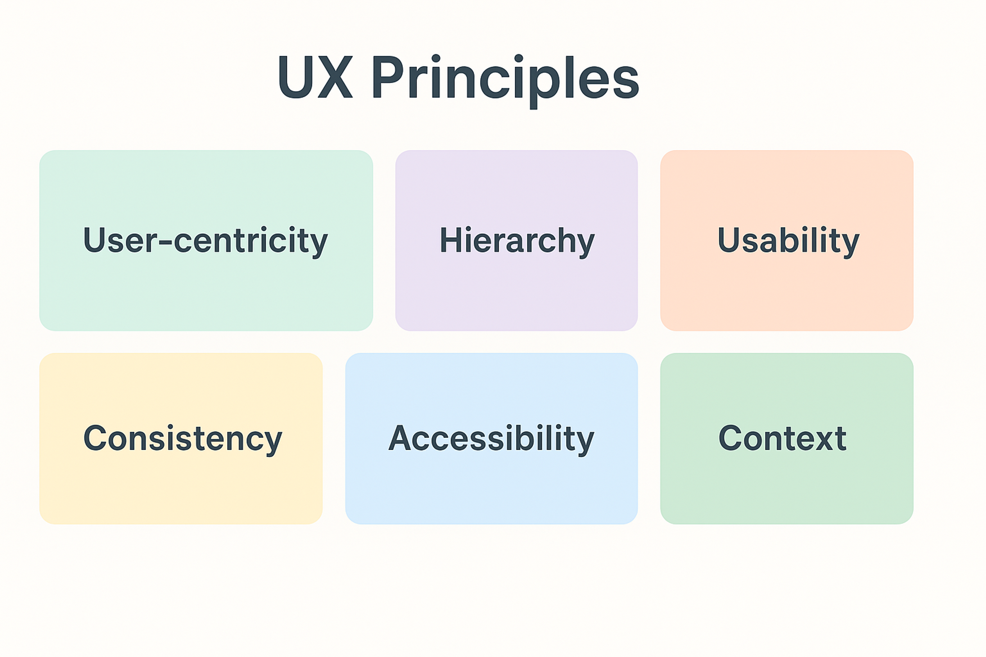 Ux design principles infographic 