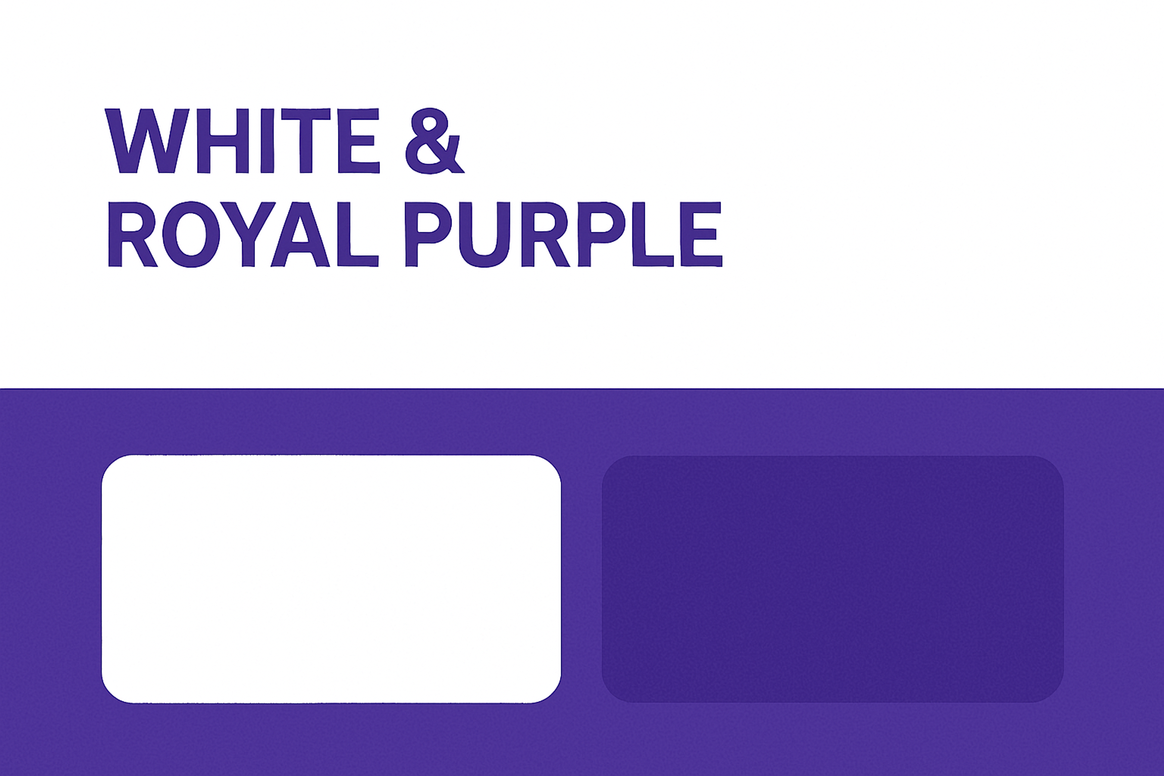 White & Royal Purple