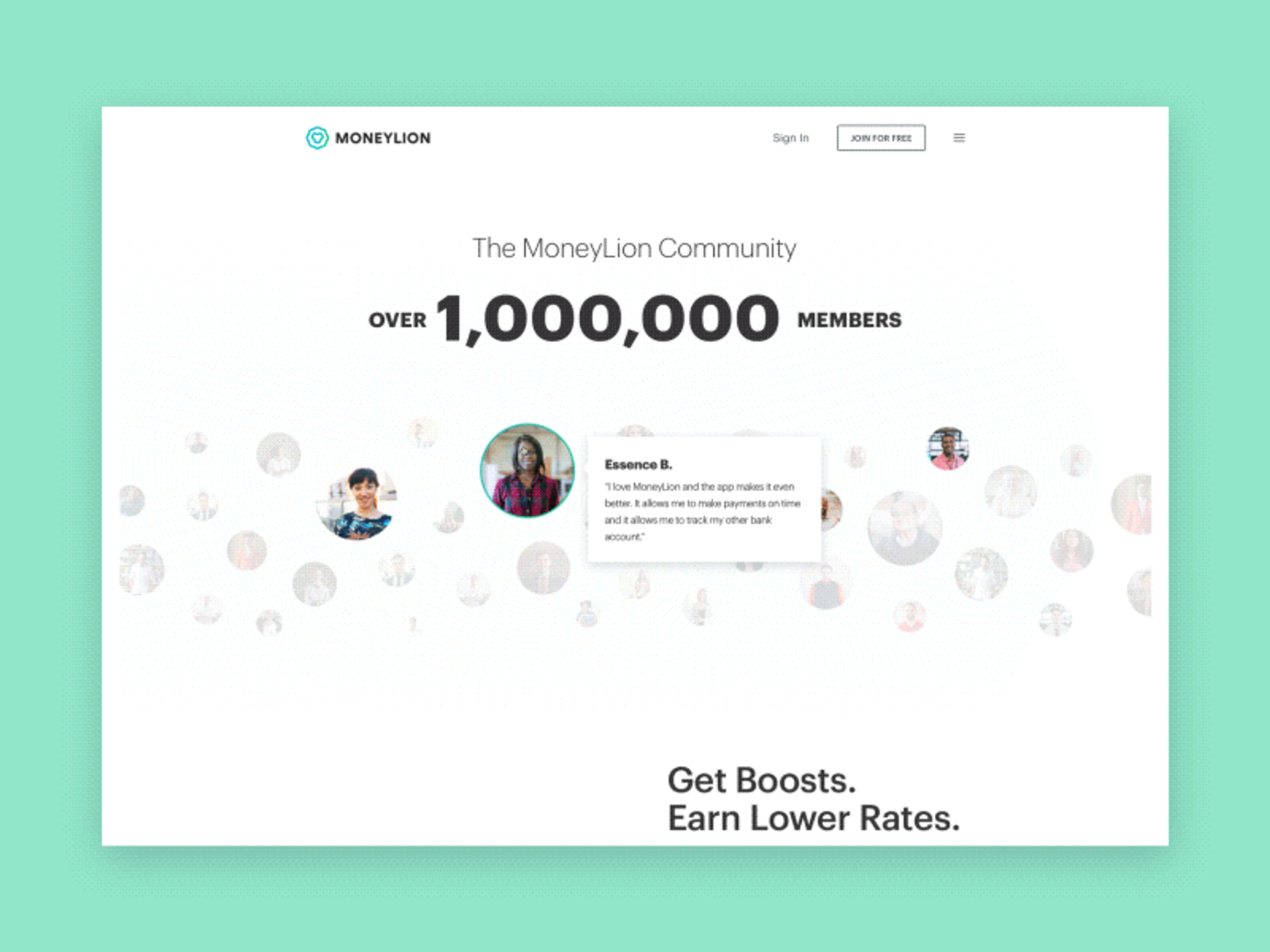 MoneyLion Homepage transition