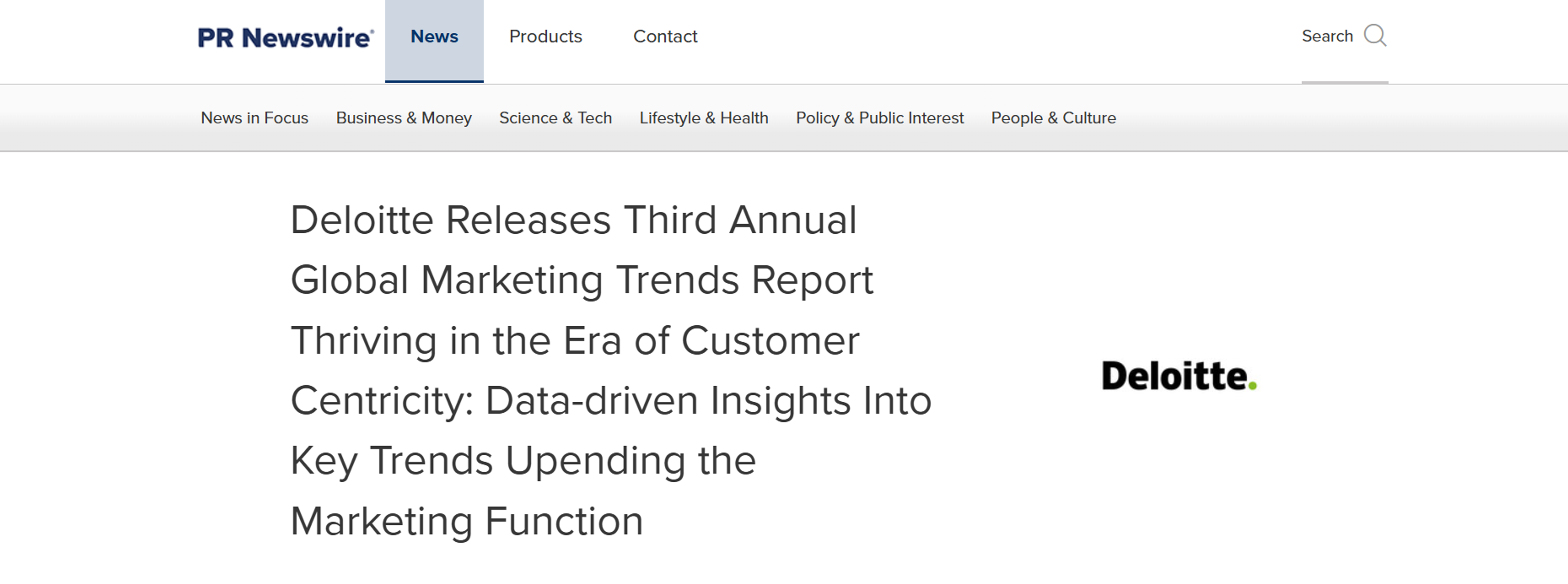 Deloitte's 2022 Global Marketing Trends report