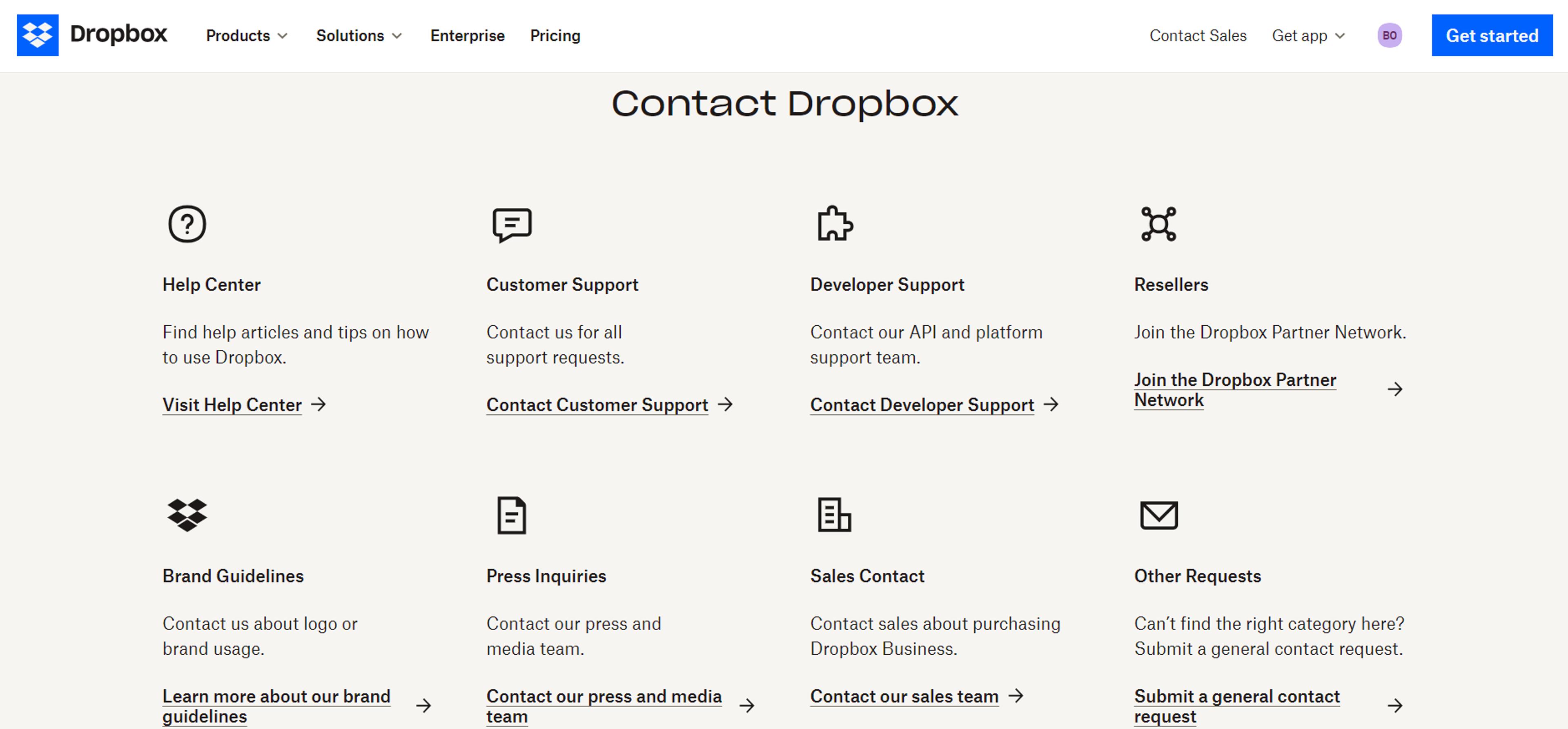 Screen from dropbox