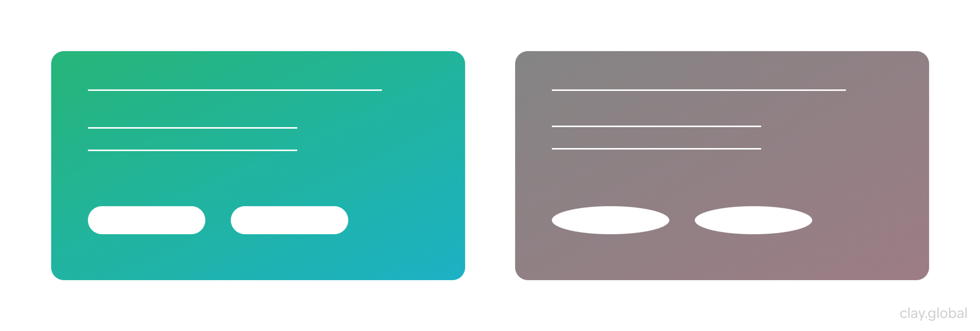 Button Shape Examples