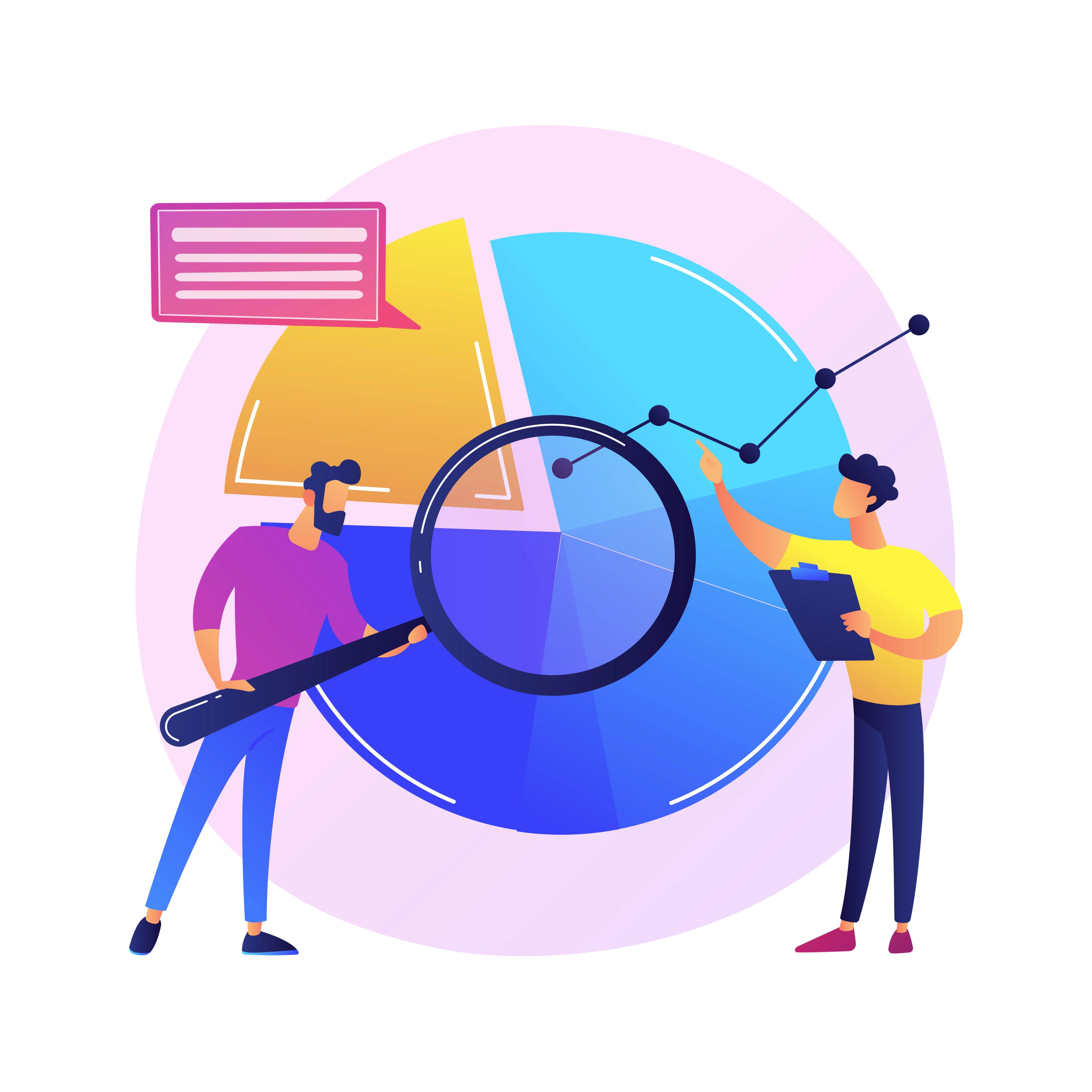 Illustration of a person surrounded by icons representing creativity and technology