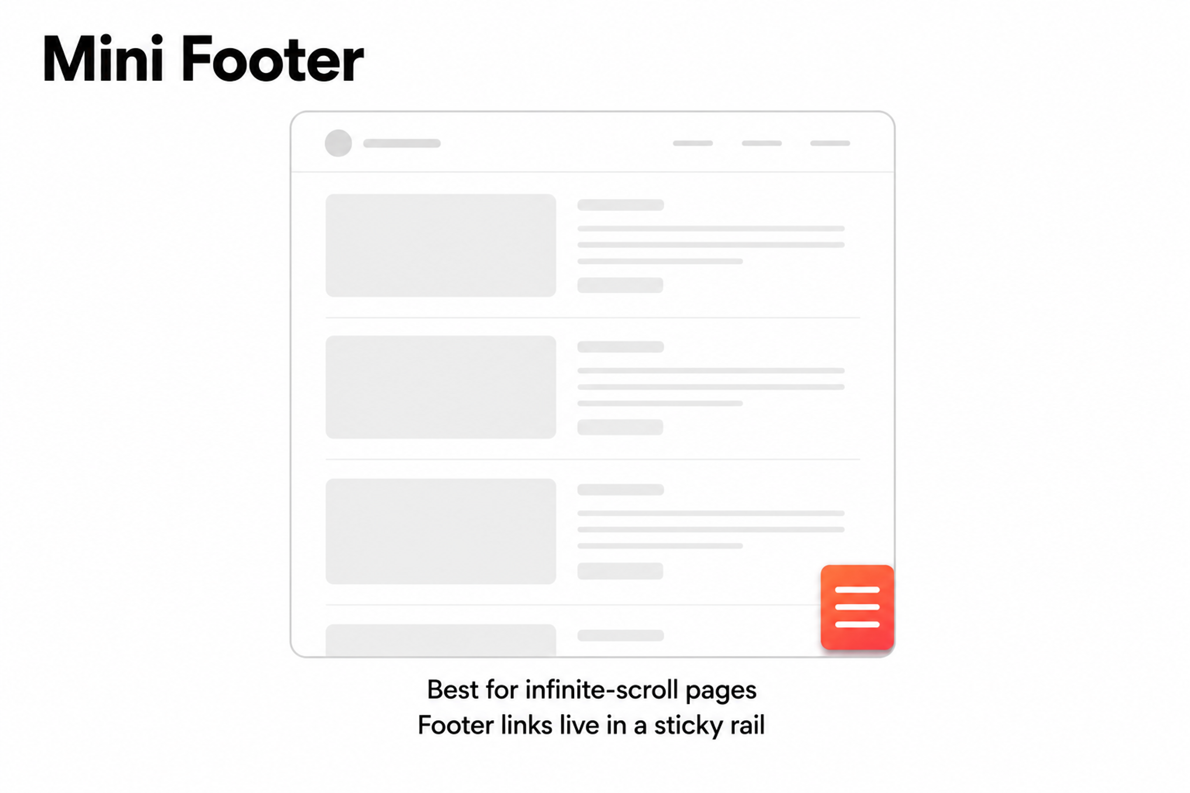 Mini Footer