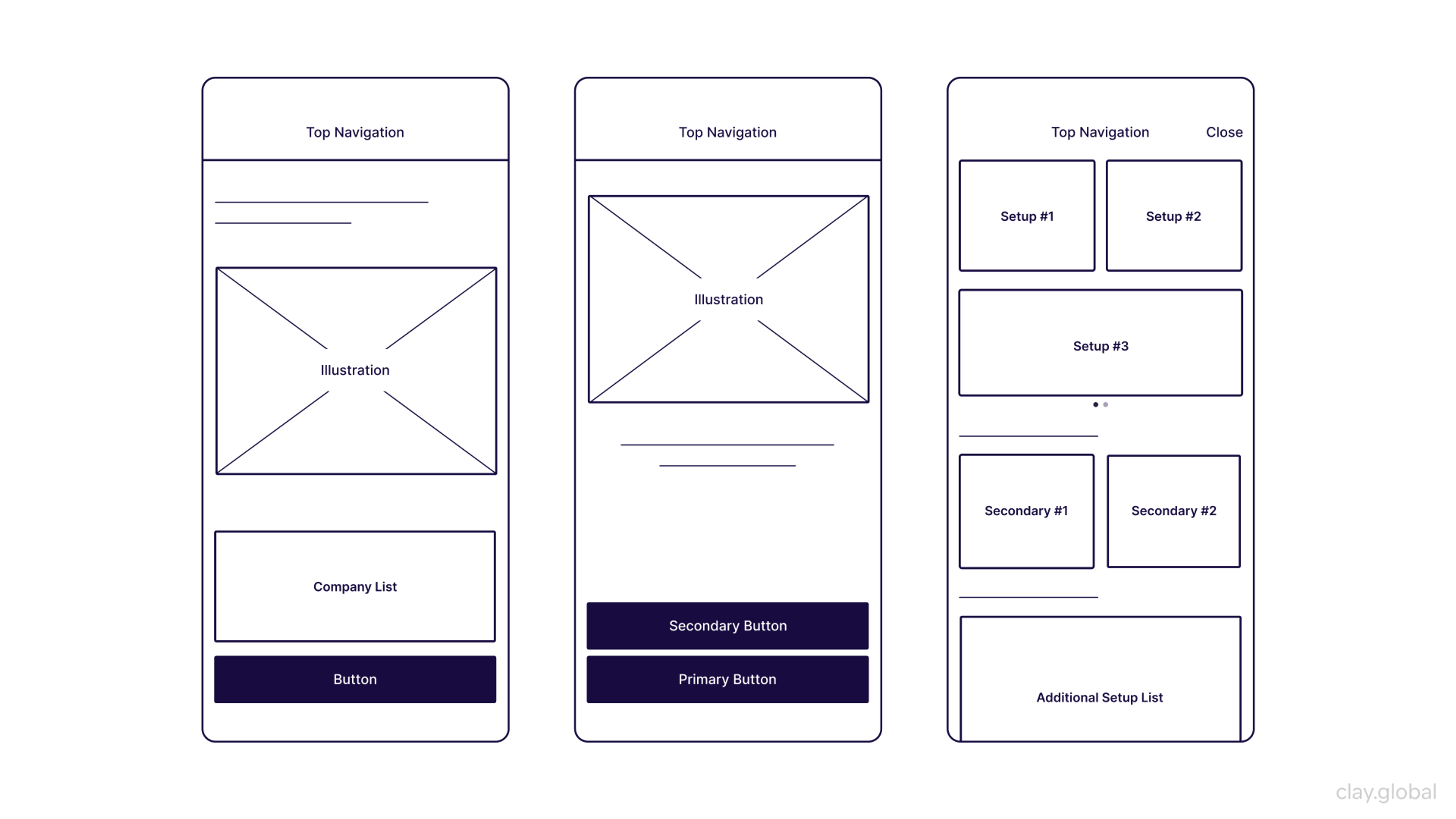 Low-Fidelity Wireframe by Clay