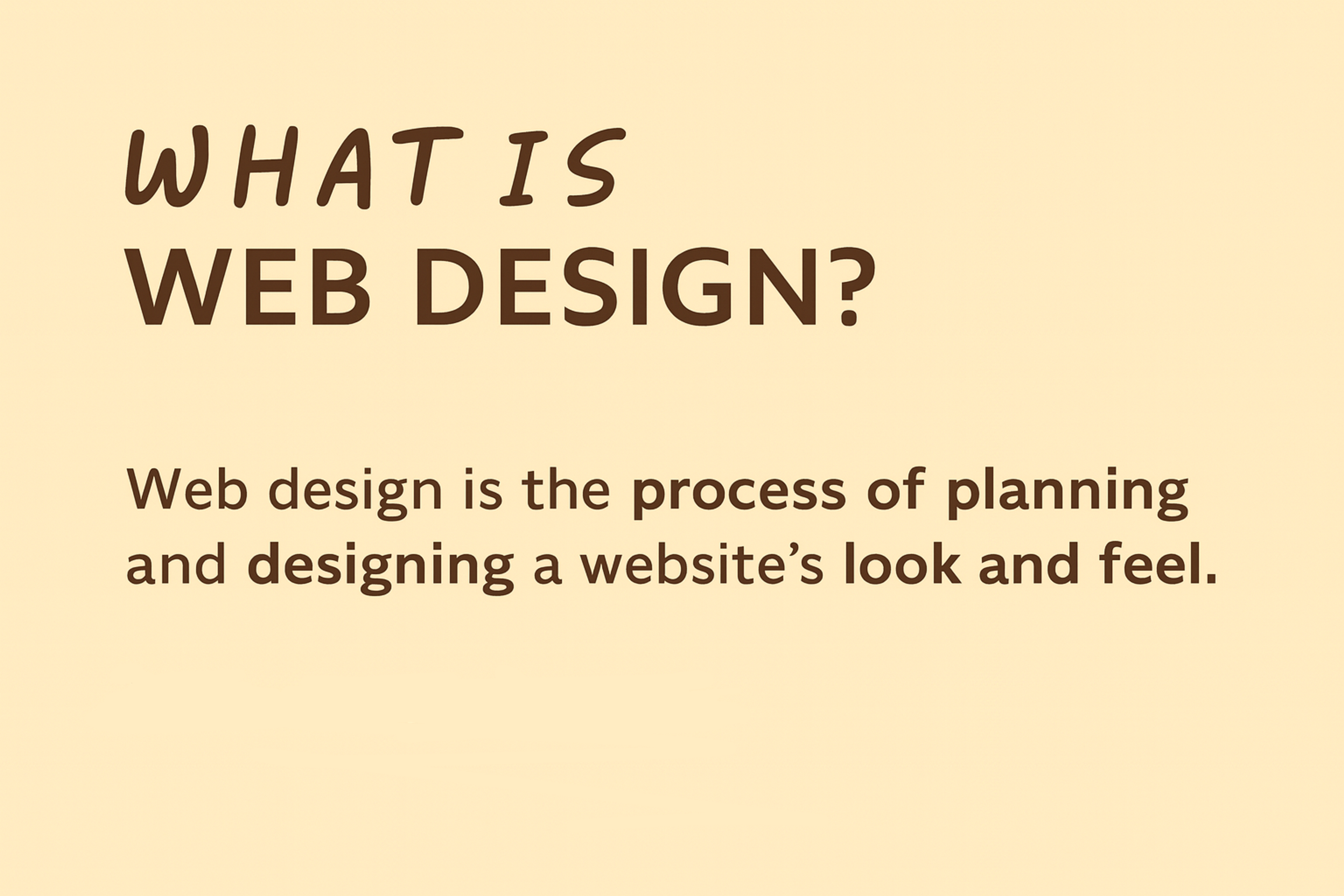 What is web design