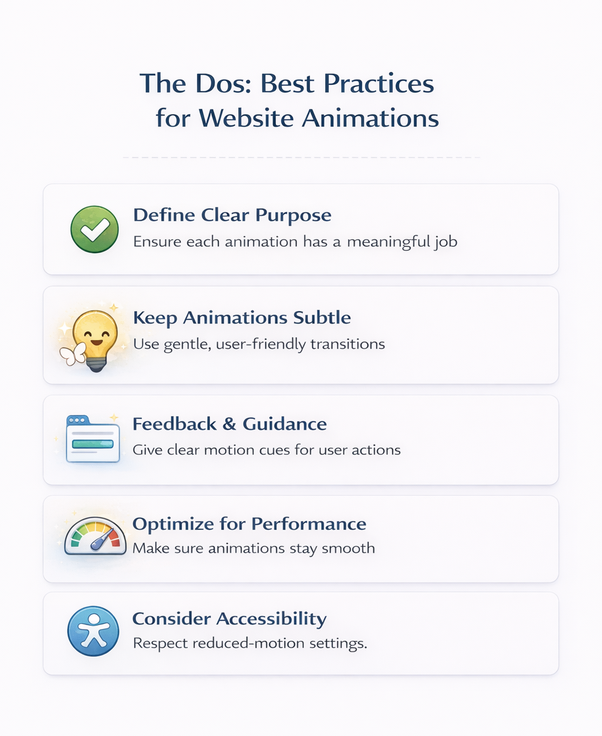 The Dos: Best Practices for Website Animations