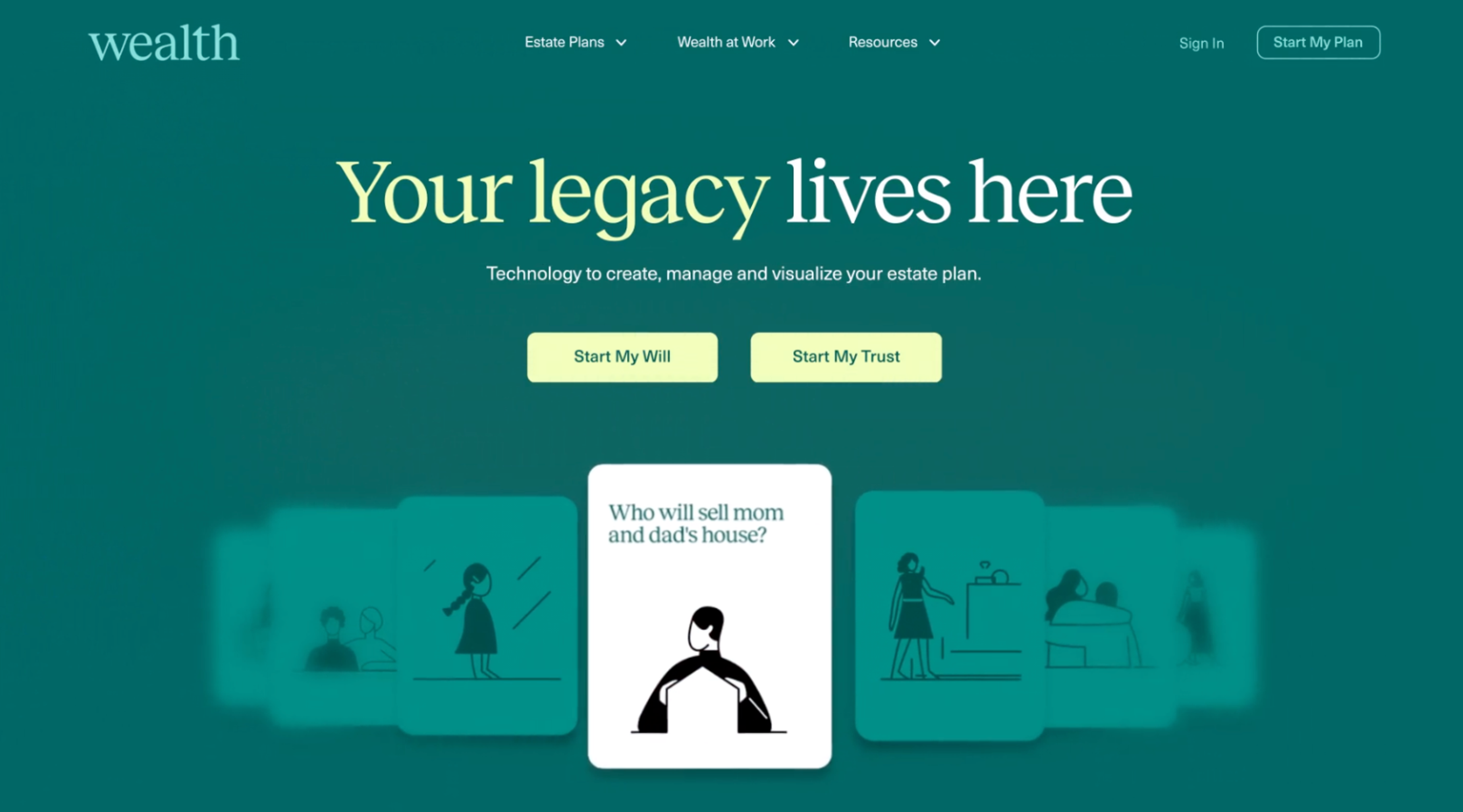 Wealth's Website Design by Clay Global