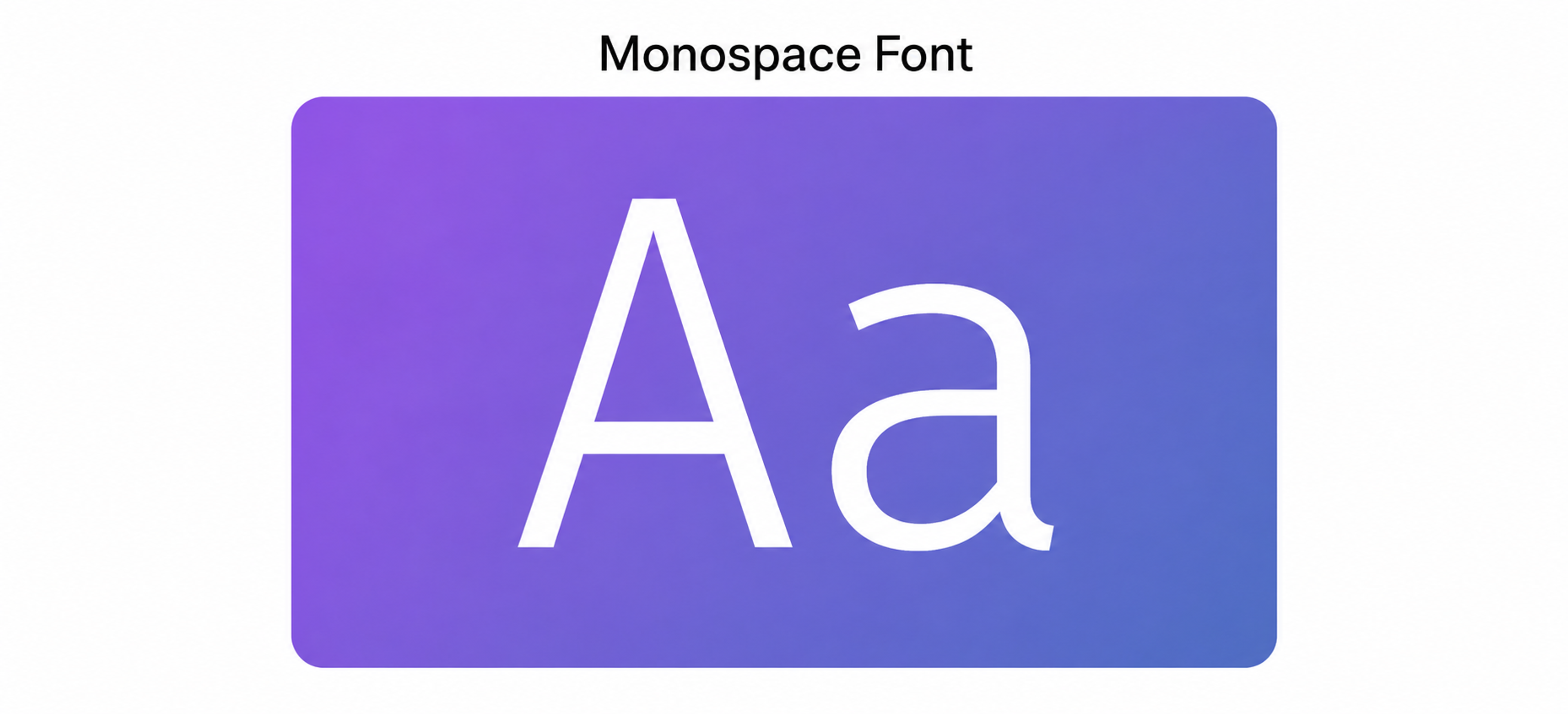 Monospace Font Example in Fira Code