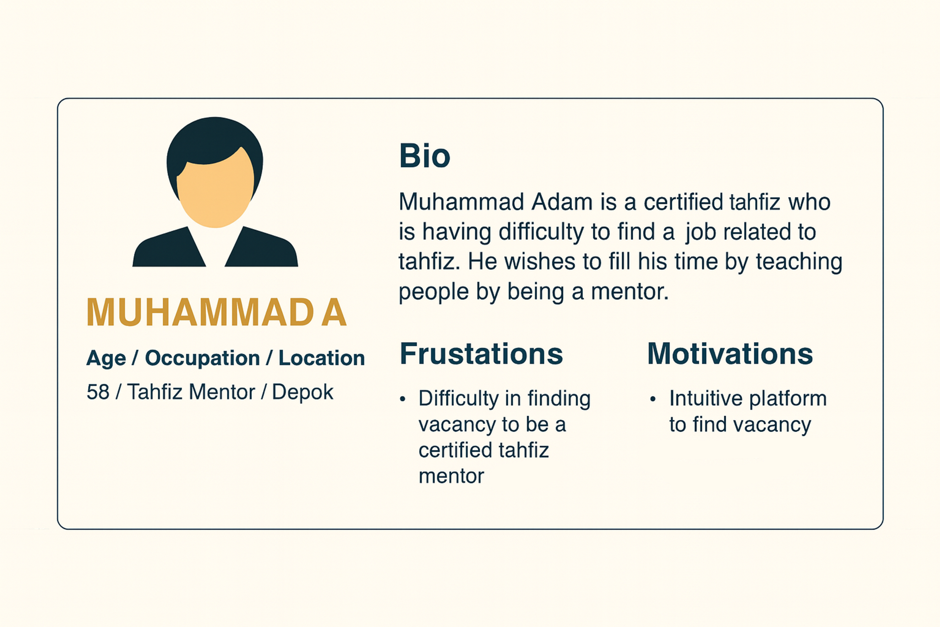 user persona example