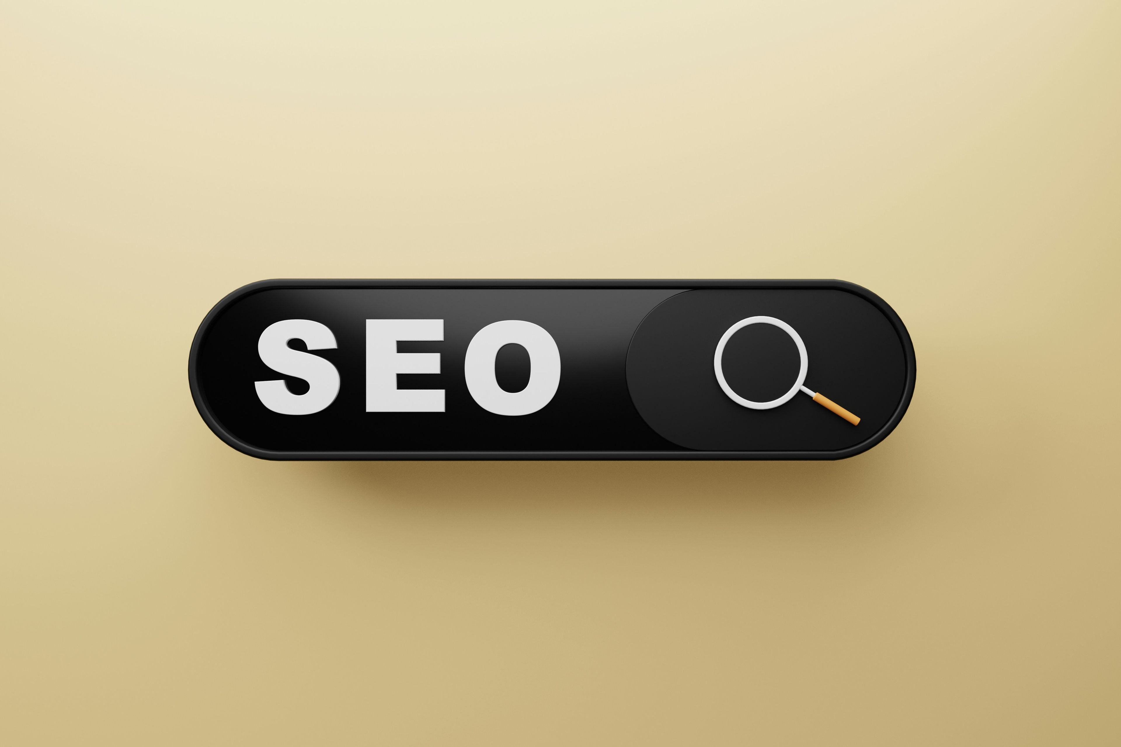 Black SEO sign