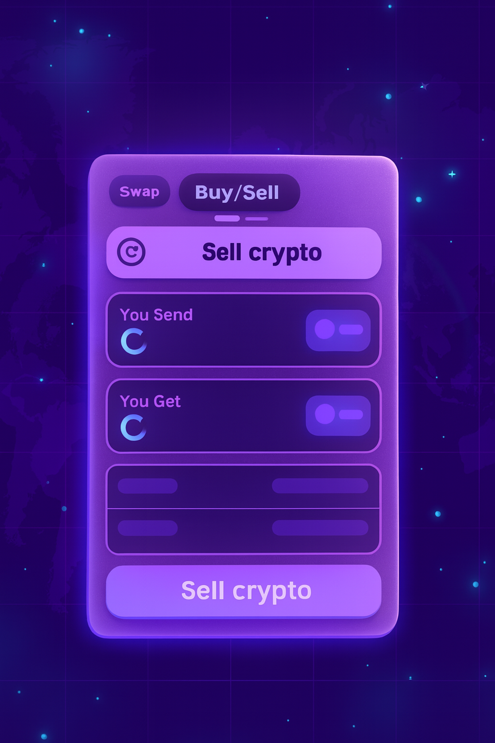 sell crypto page