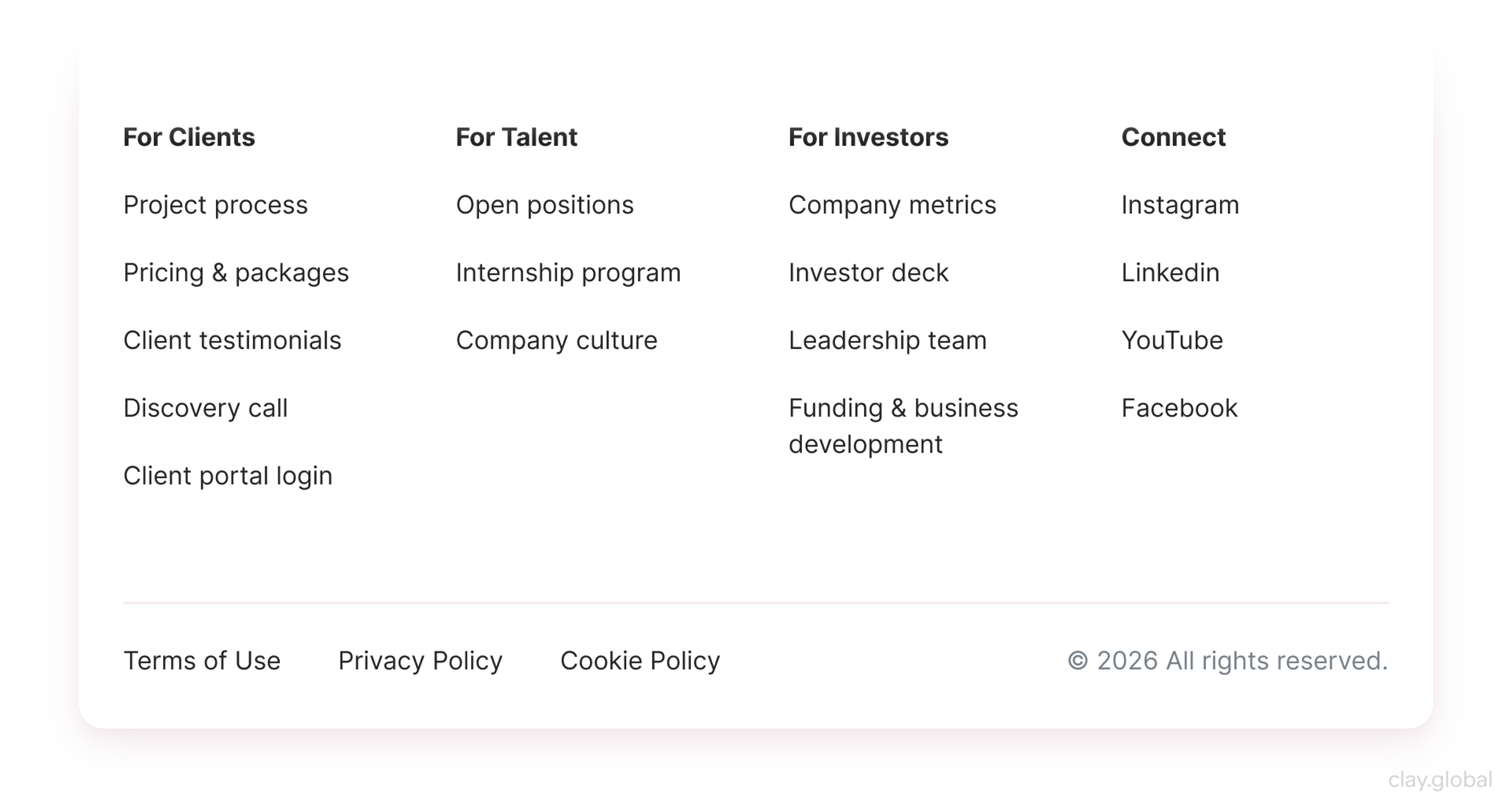 Secondary-Tasks Footer Example
