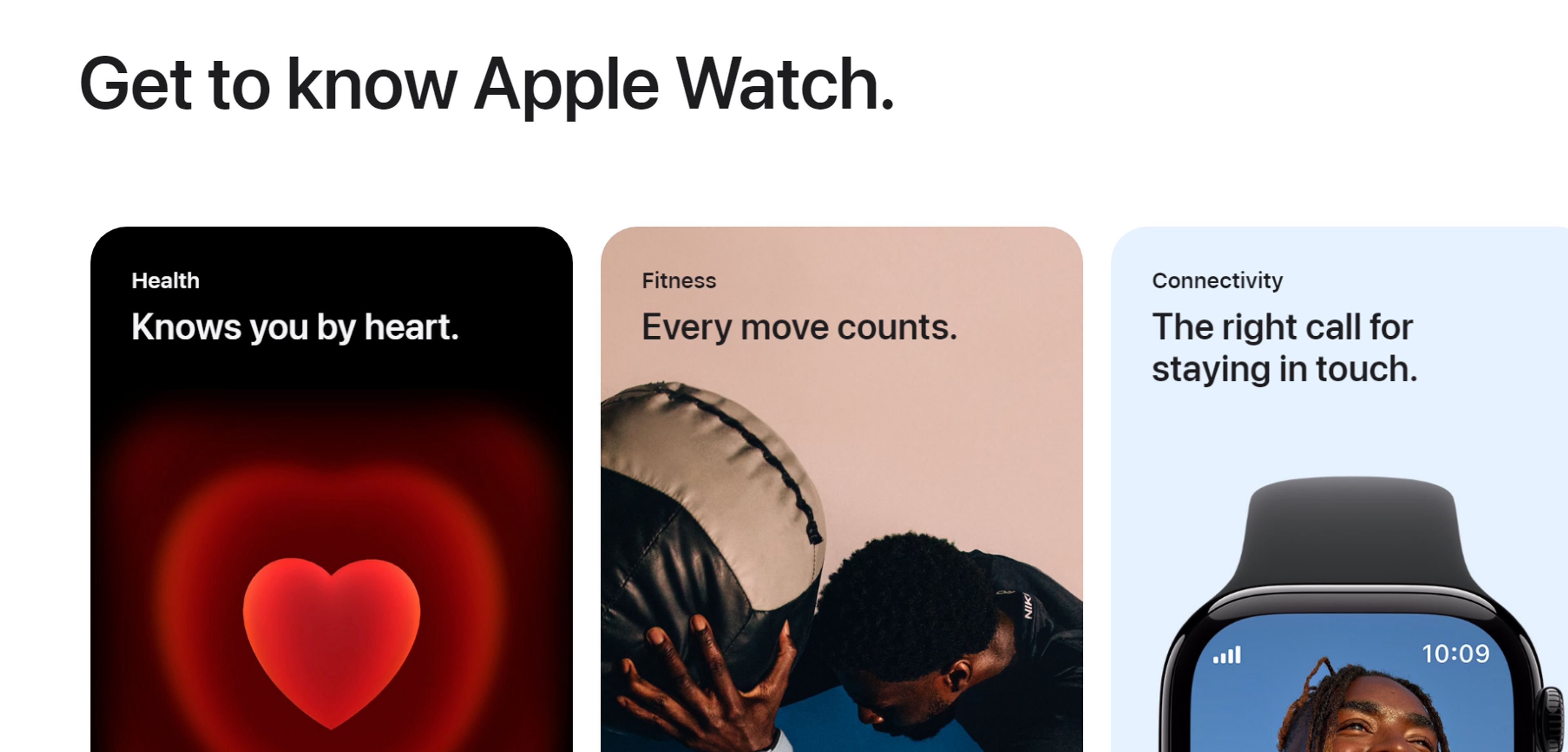 Screen from Apple website