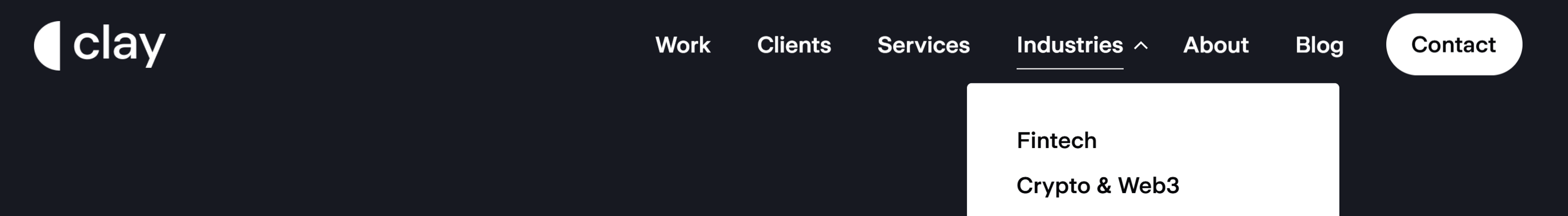 Website Navigation Example