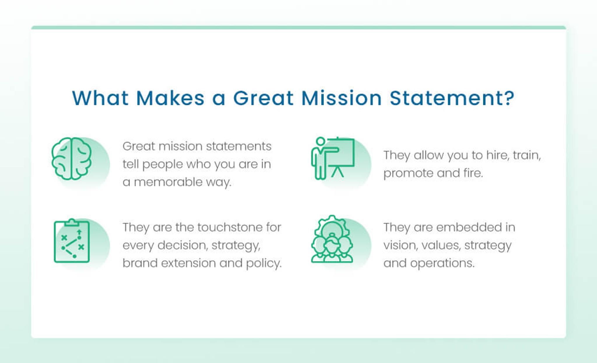 what makes a great mission statement