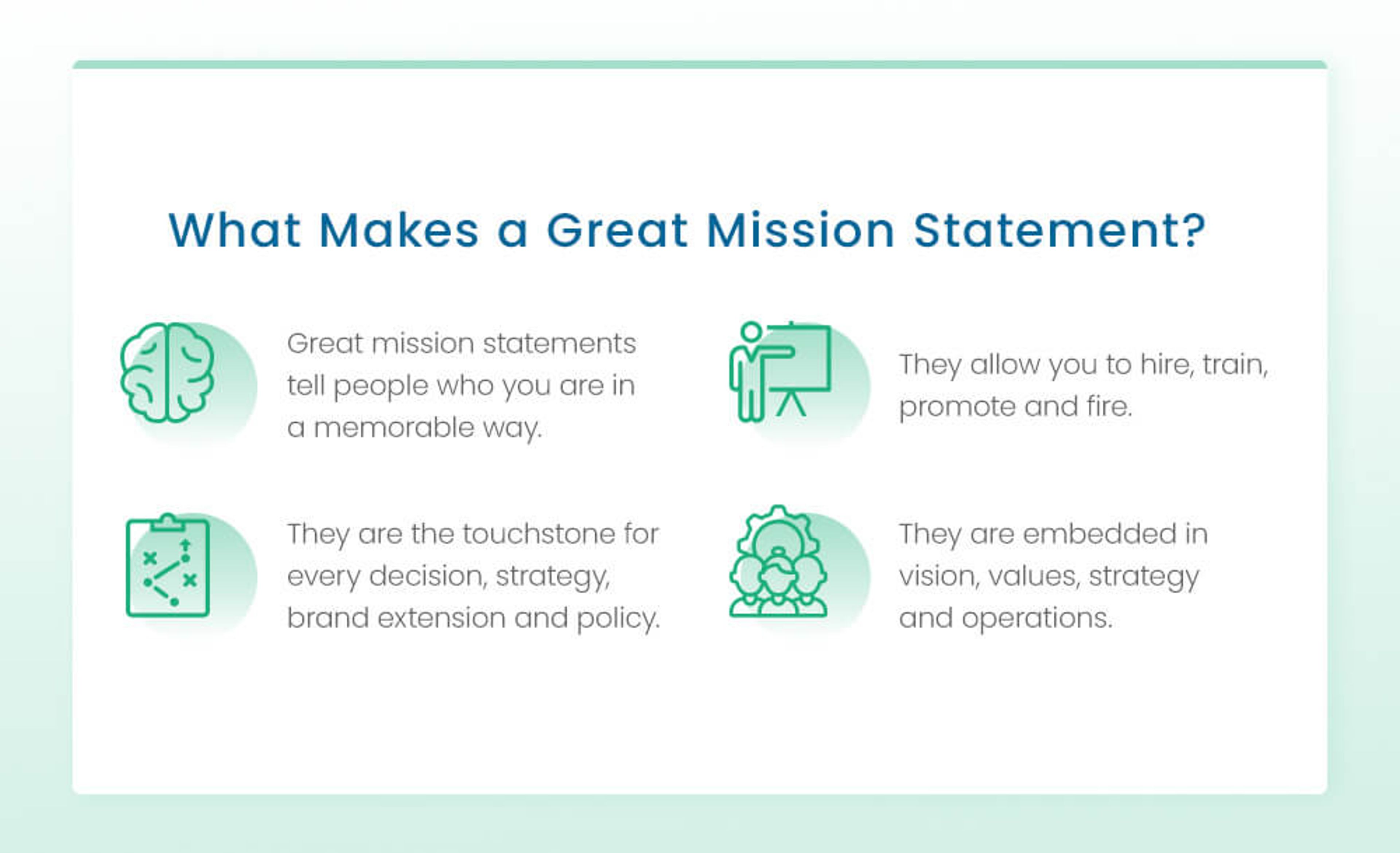 what makes a great mission statement