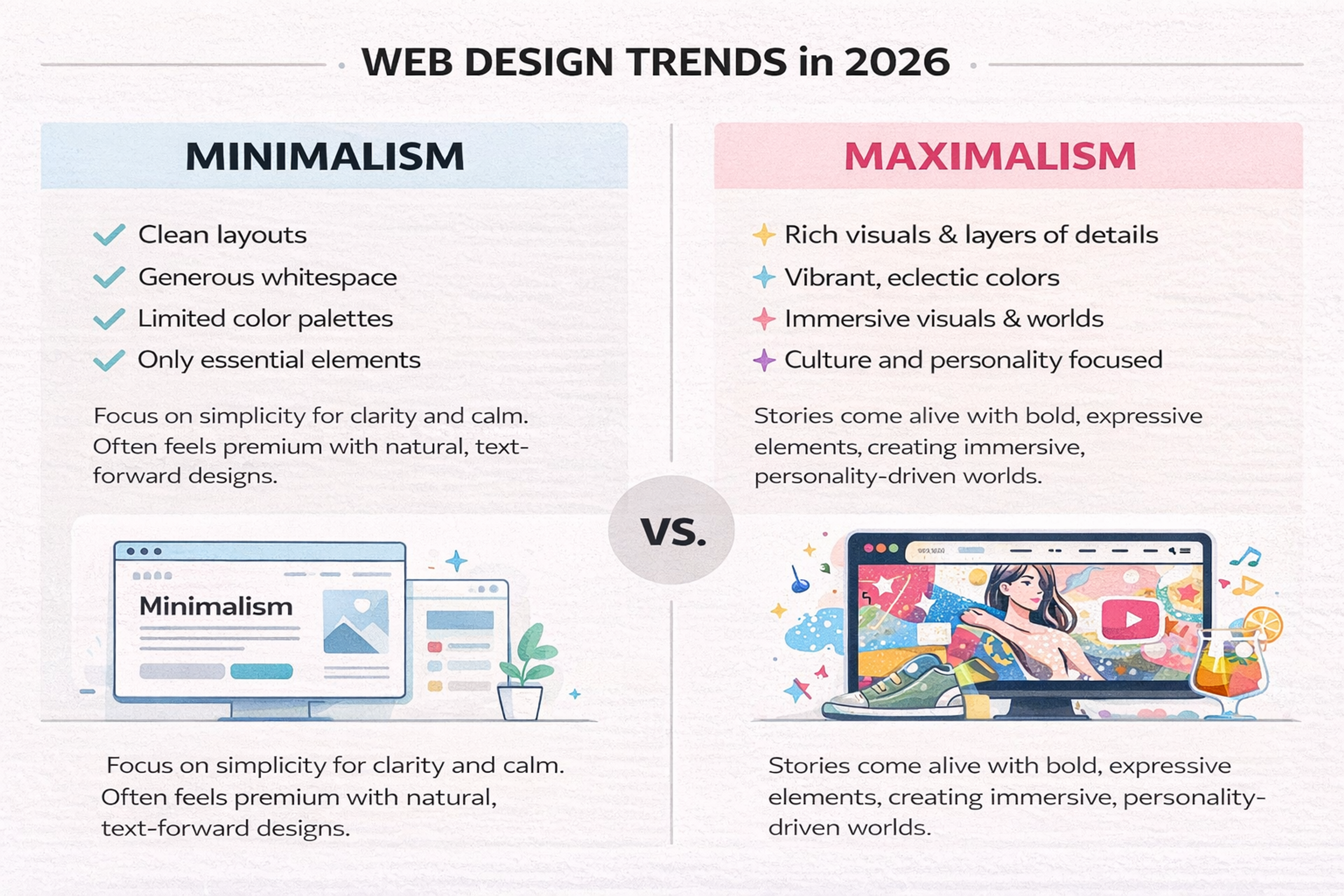 Minimalism vs Maximalism