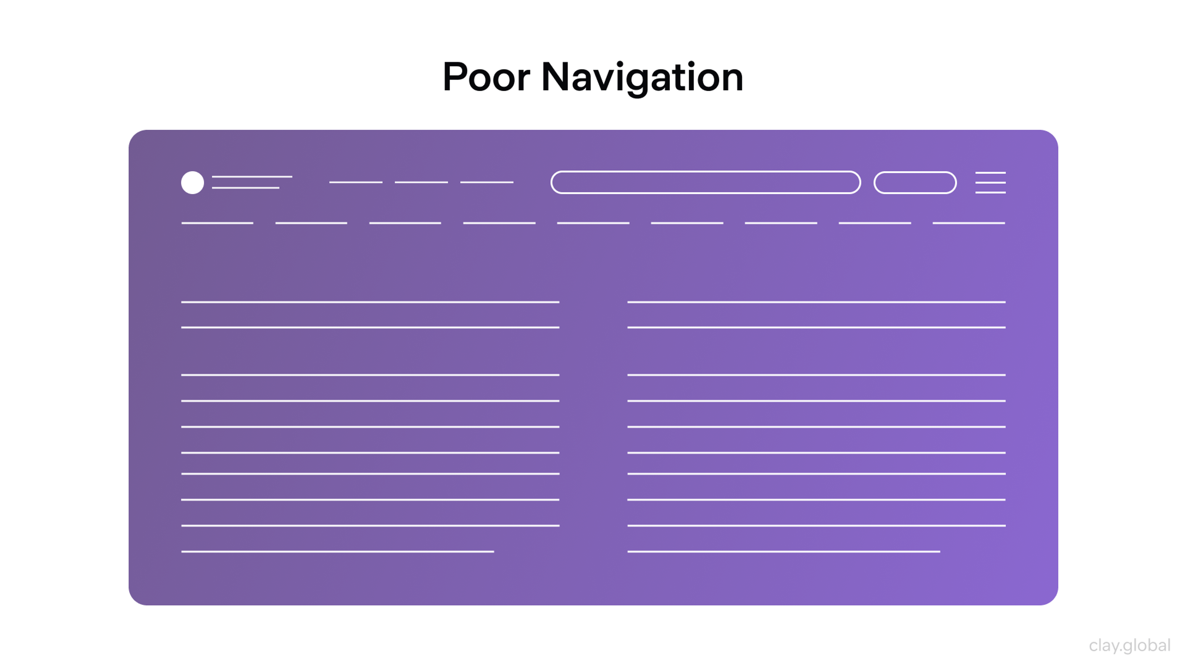 Poor Navigation Example