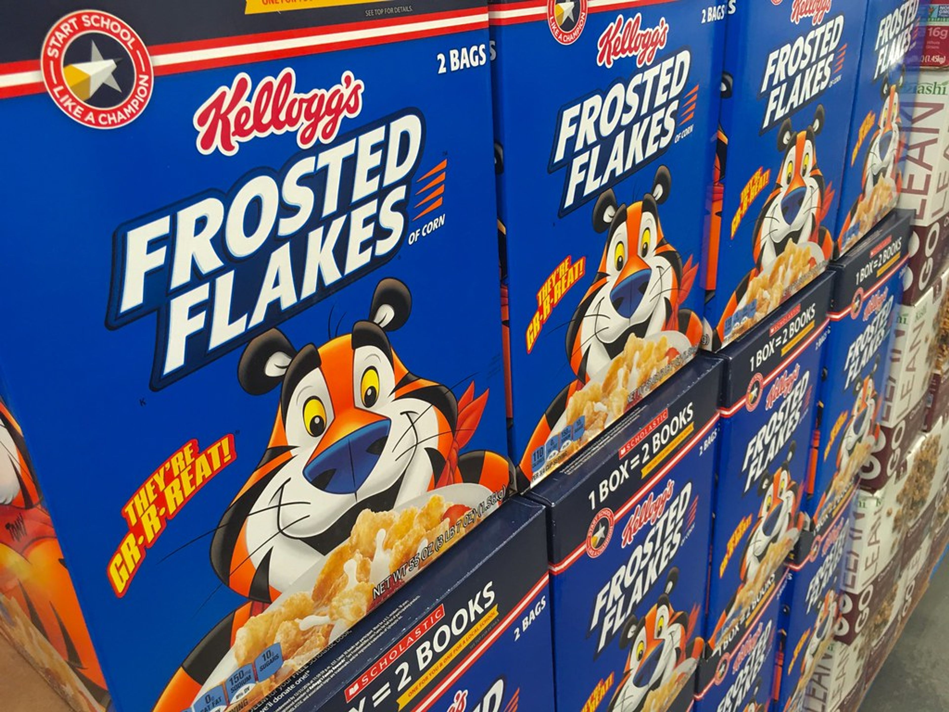 Tony the Tiger Cereal Packages