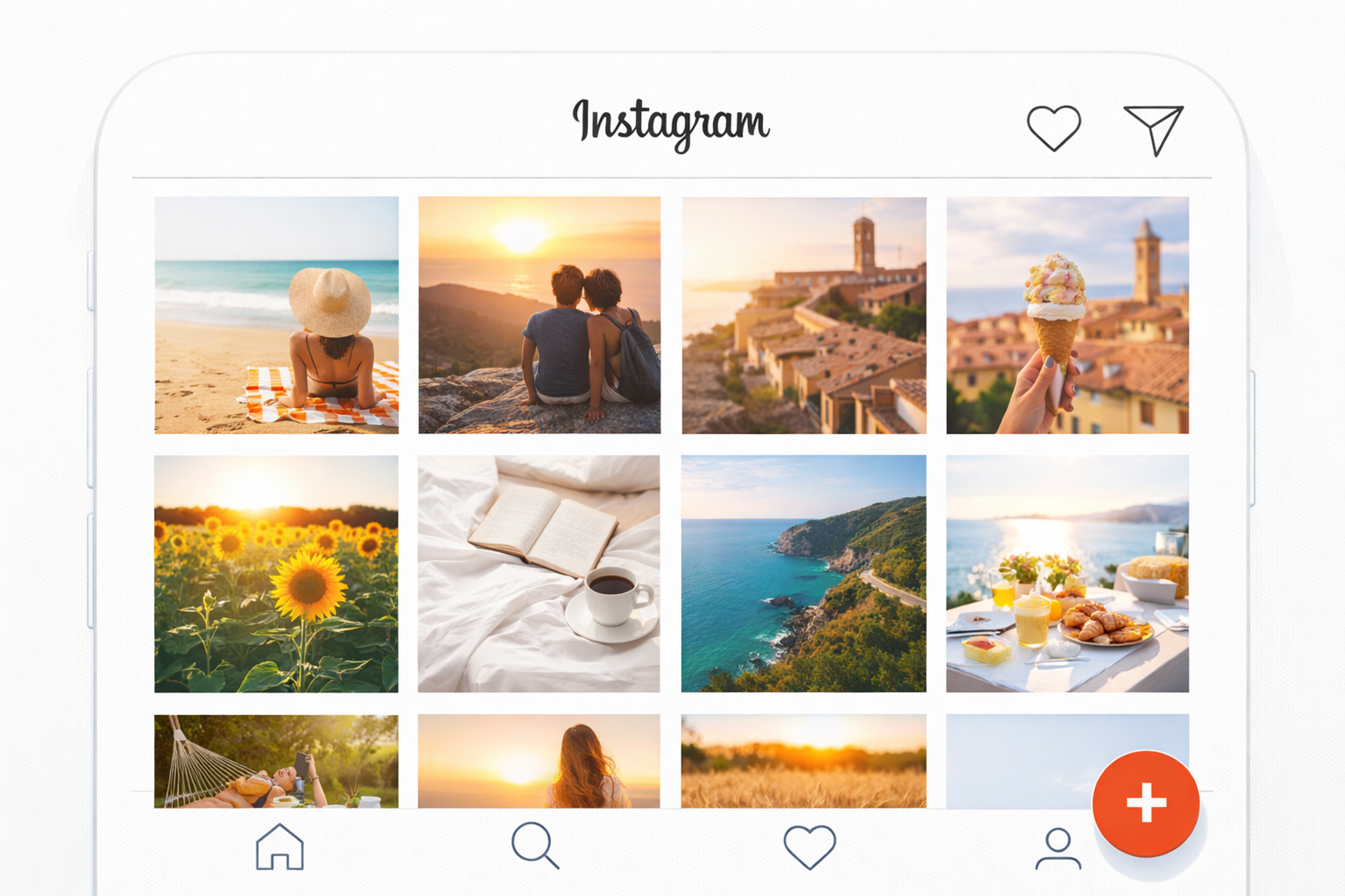 Instagram Flat Design Example