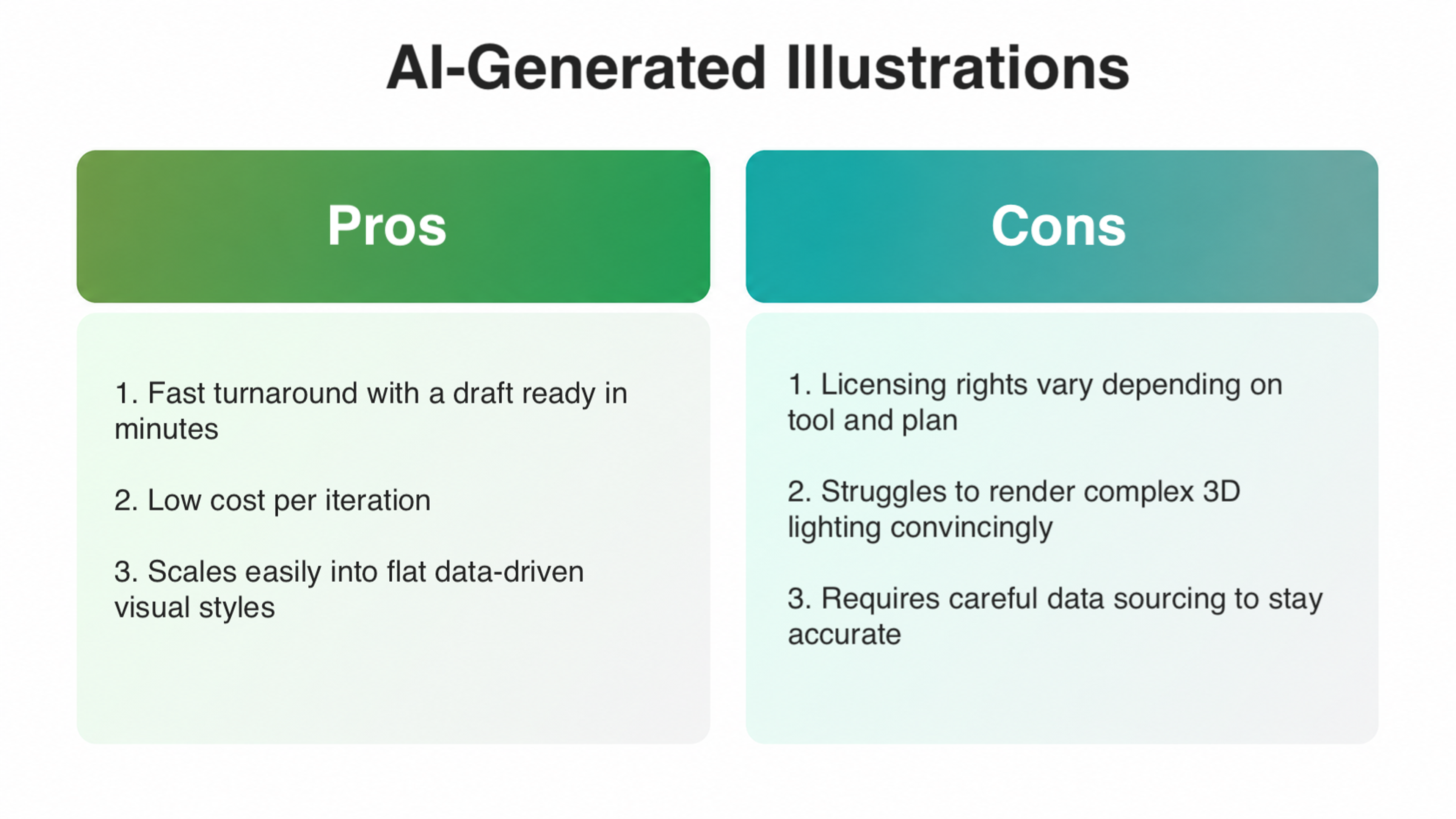 Pros and Cons of AI-Generated Illustrations