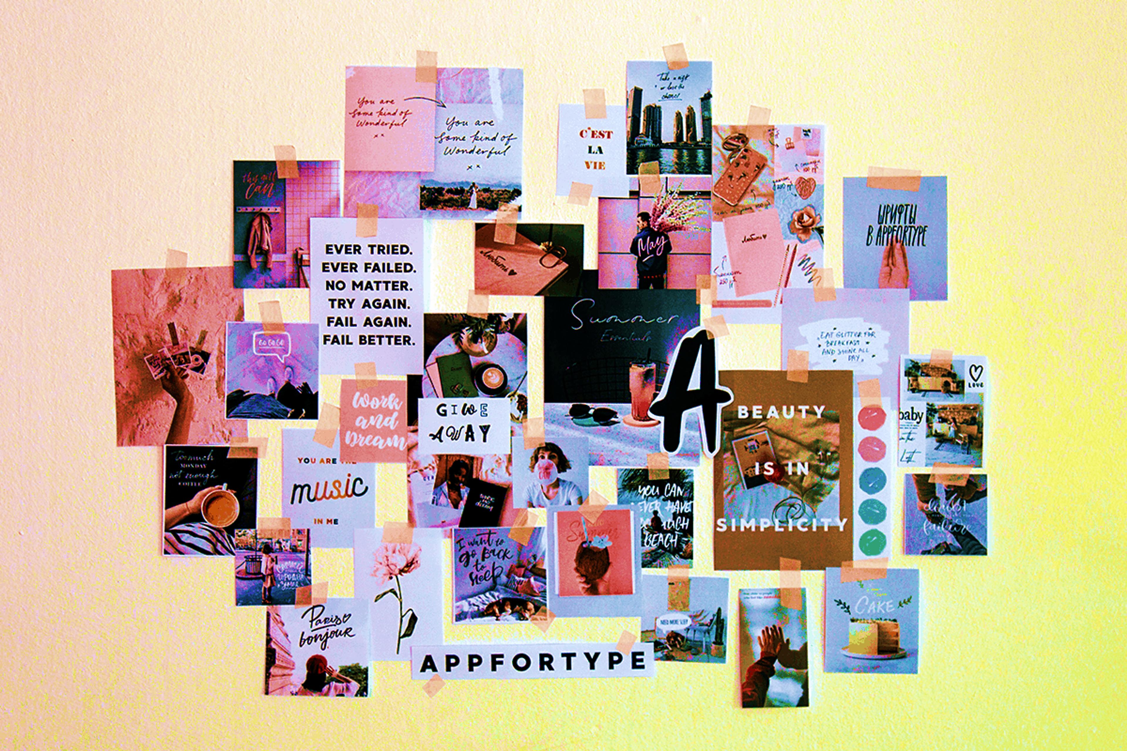 Brand aesthetic collage