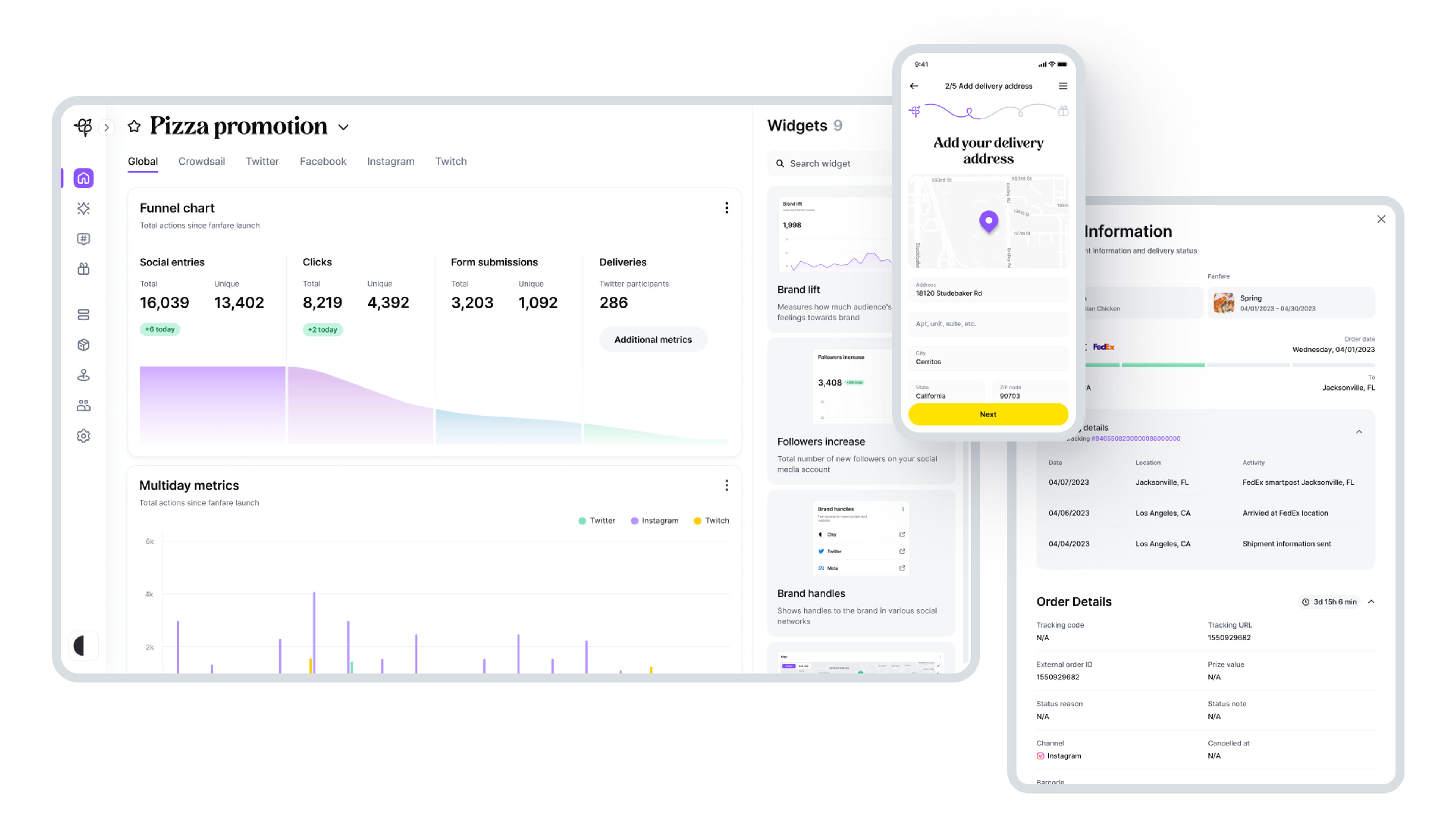 Web and Mobile Fooji Pages