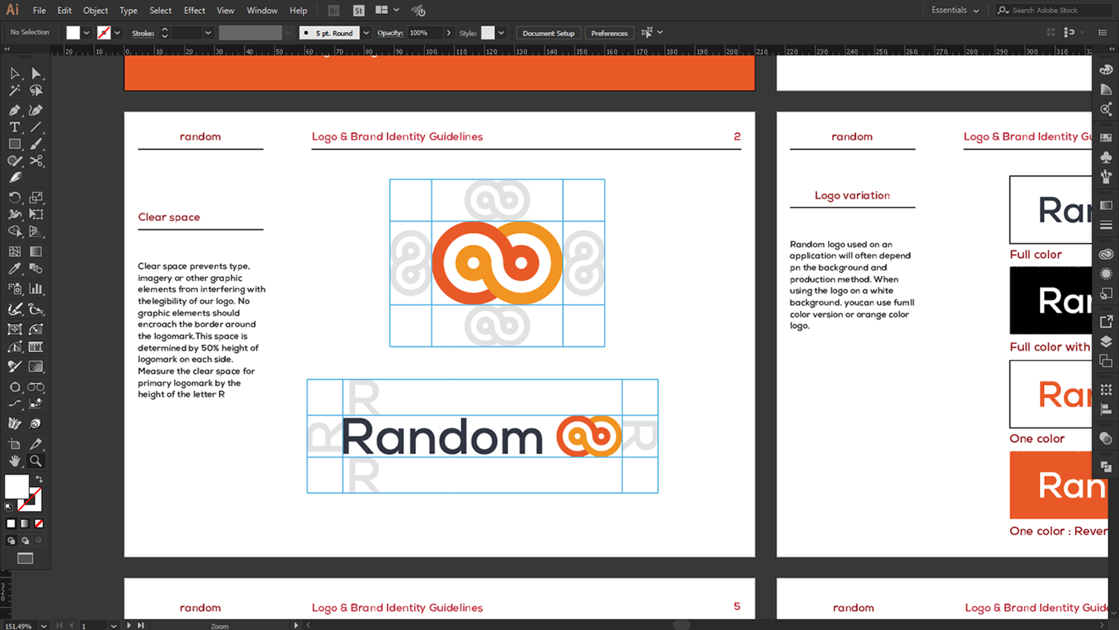 Logi & brand identity guidelines sample