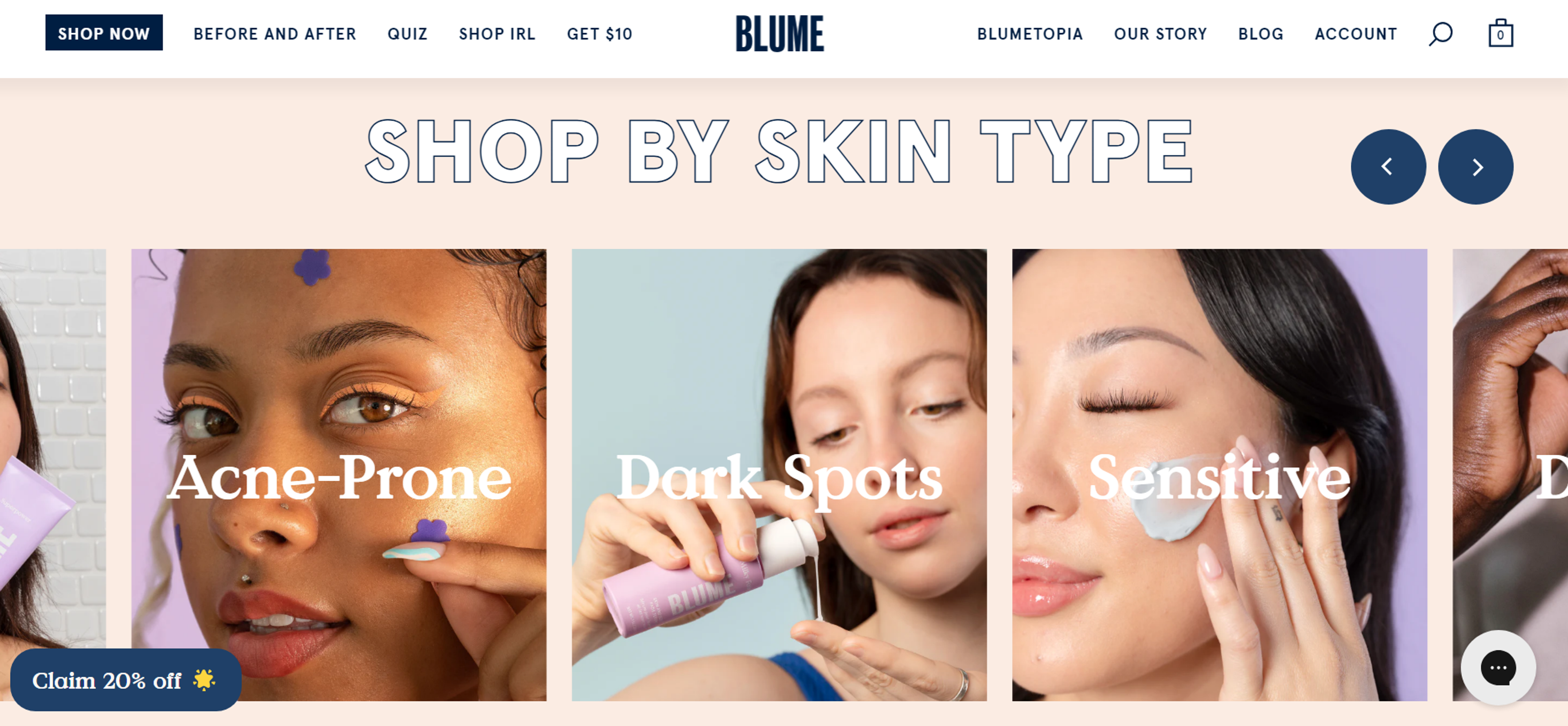Blume website